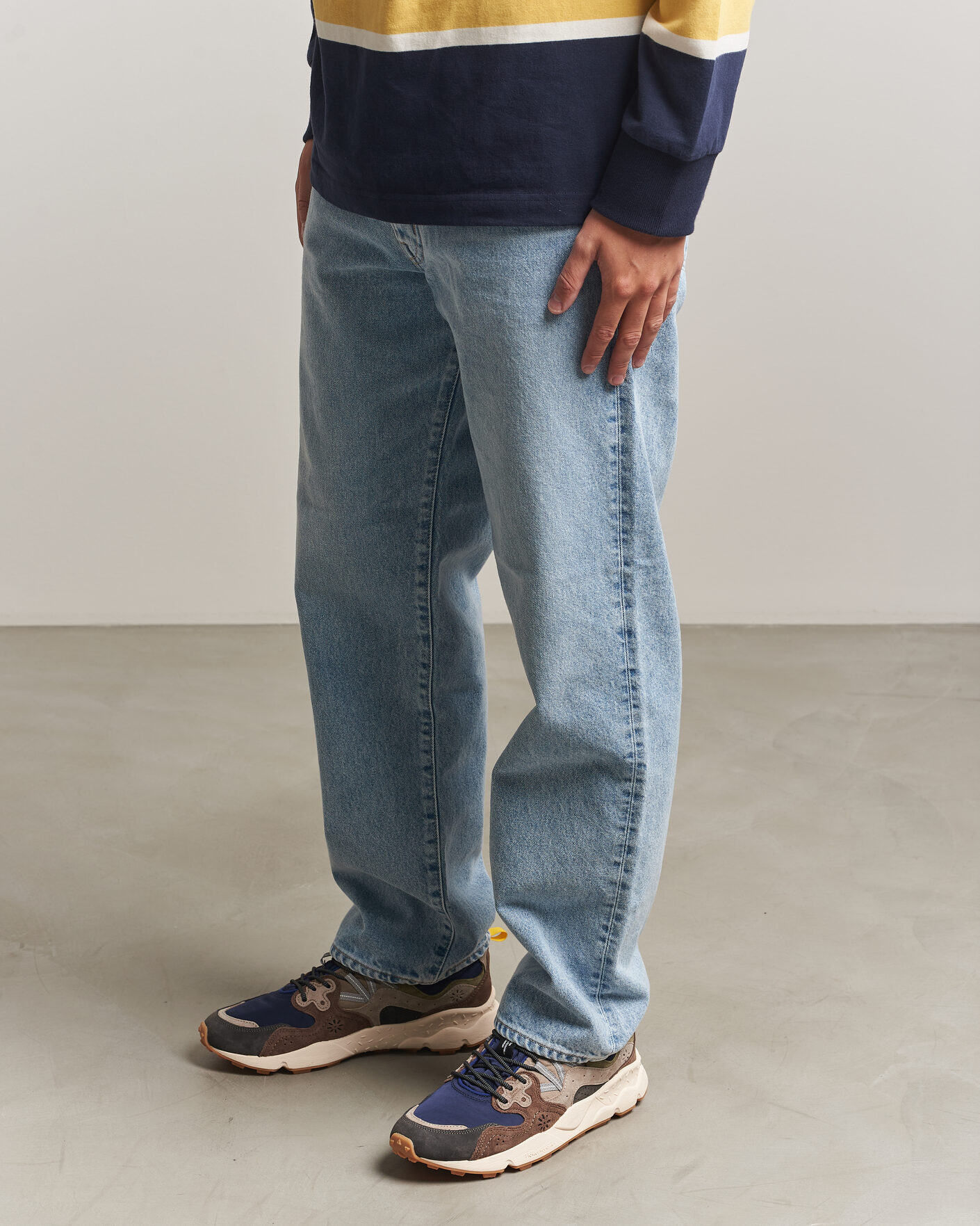 Herre | Sneakers | Flower Mountain | Yamano 3 Suede/Nylon Sneaker Dark Grey/Brown