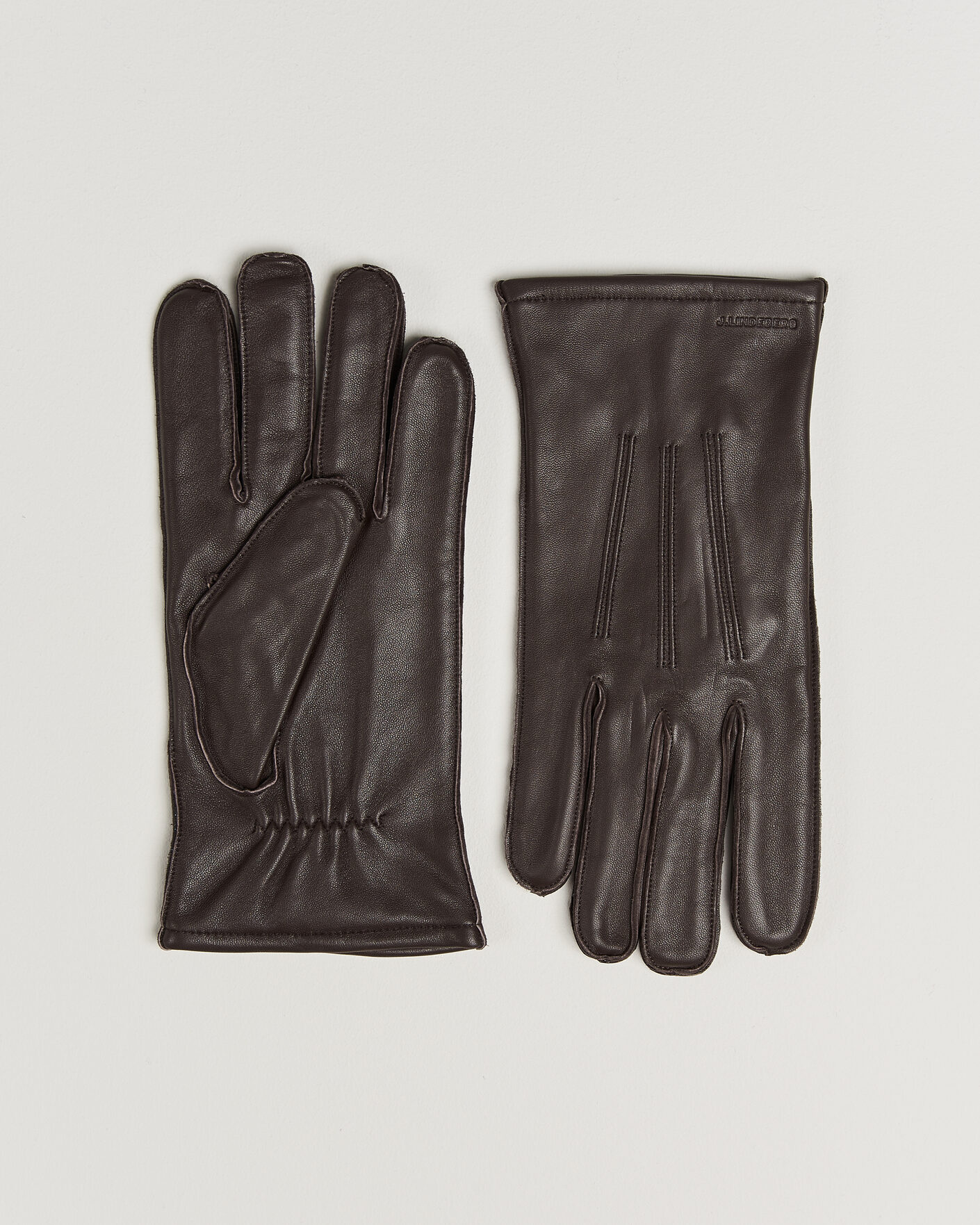 Herre | Hansker | J.Lindeberg | Milo Leather Glove Seal Brown