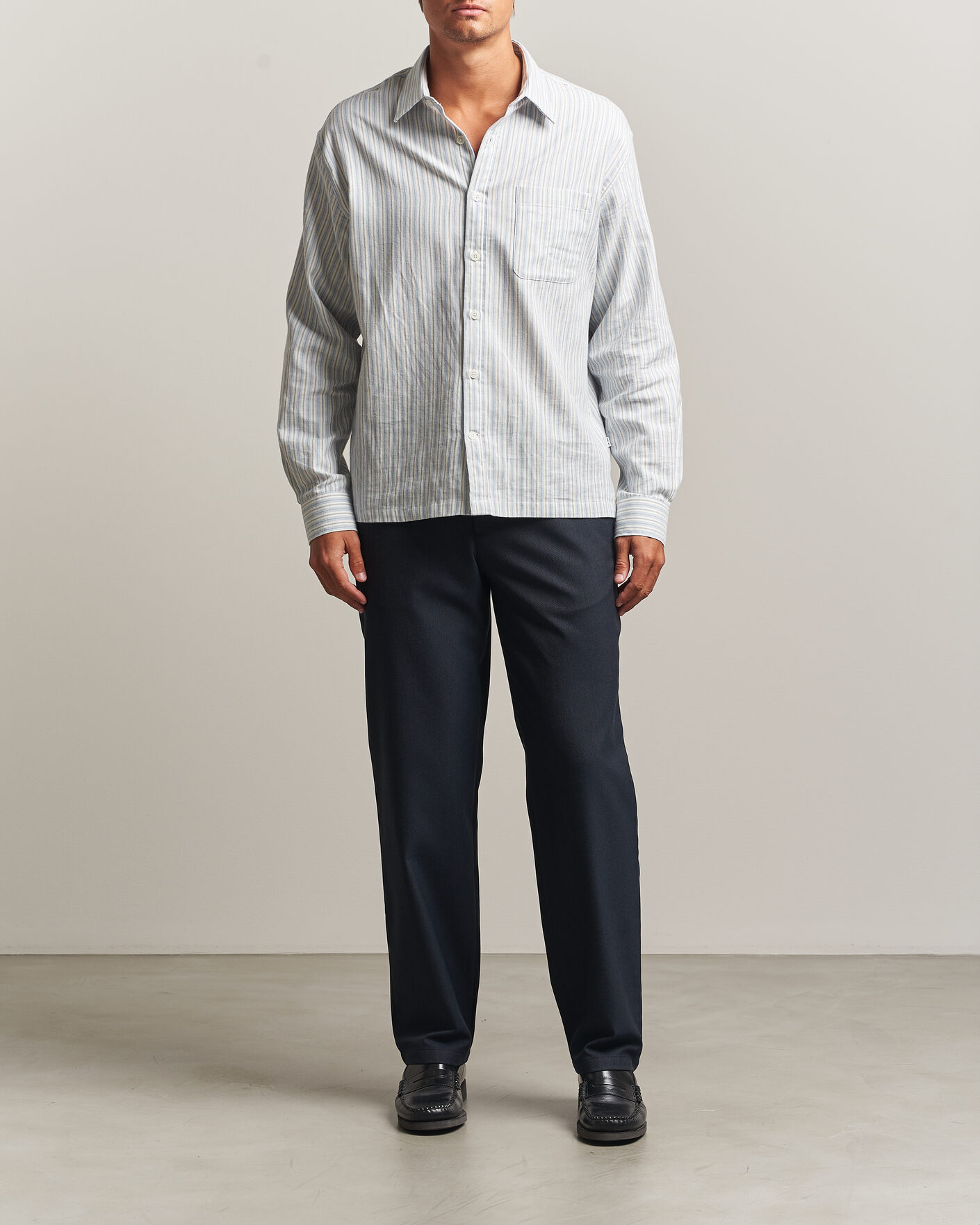 Herre | Bukser | J.Lindeberg | Logan Brushed Twill Pants JL Navy
