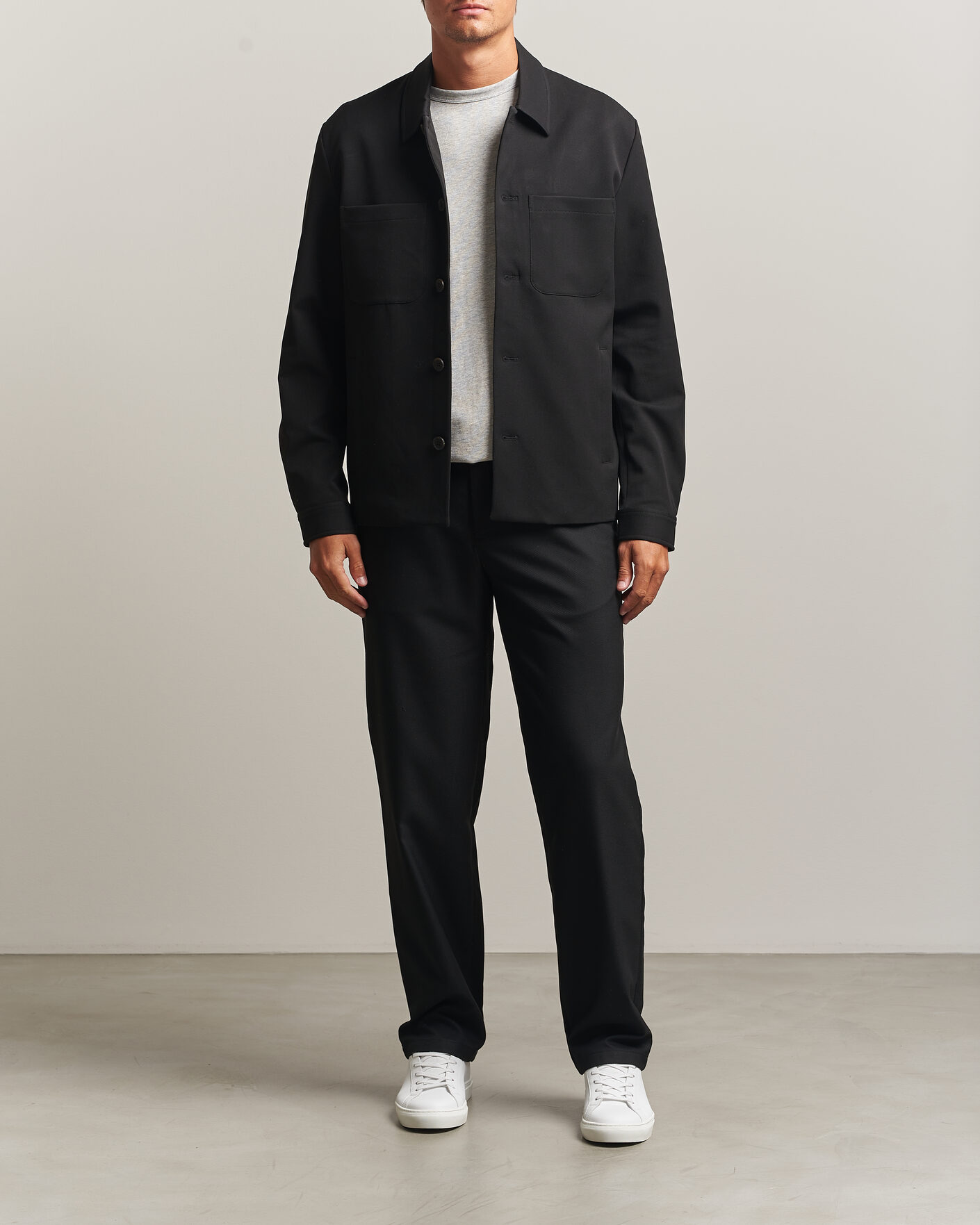 Herre | Bukser | J.Lindeberg | Logan Brushed Twill Pants Black