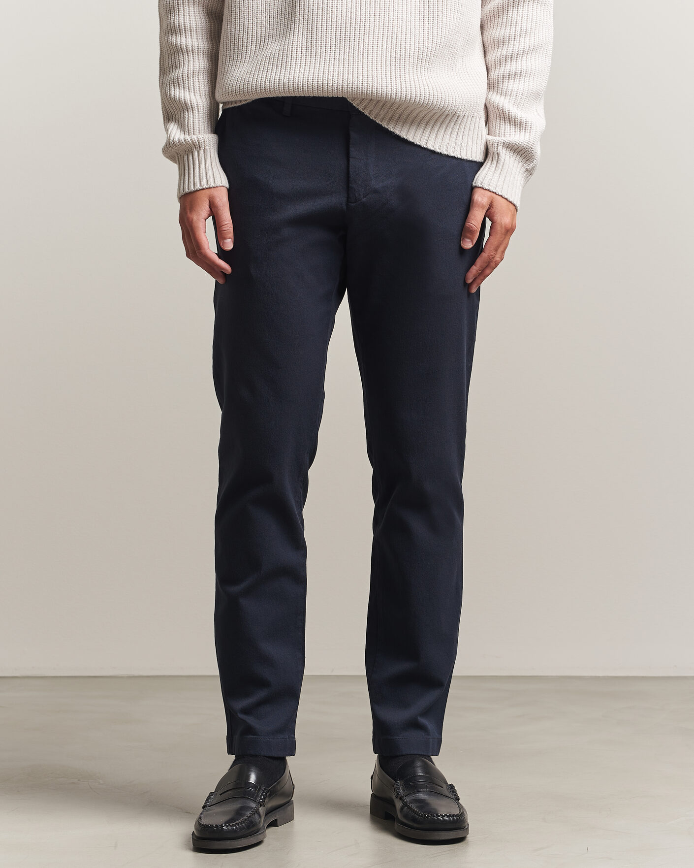 Herre | Bukser | J.Lindeberg | Chase Stretch Flannel Trousers JL Navy
