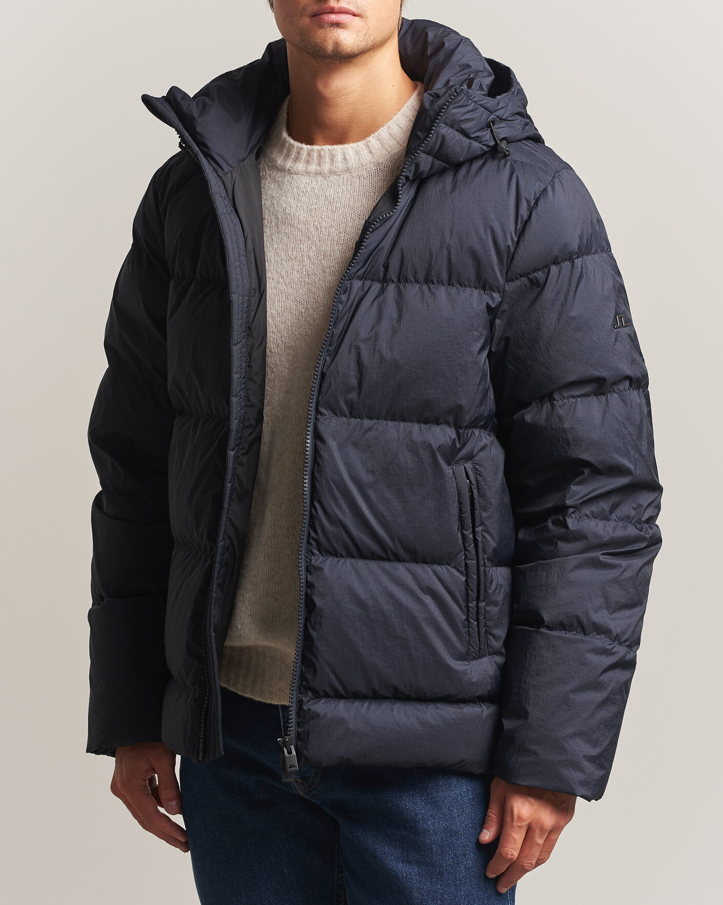 Herre | Jakker | J.Lindeberg | Daryl Crinkle Down Jacket JL Navy