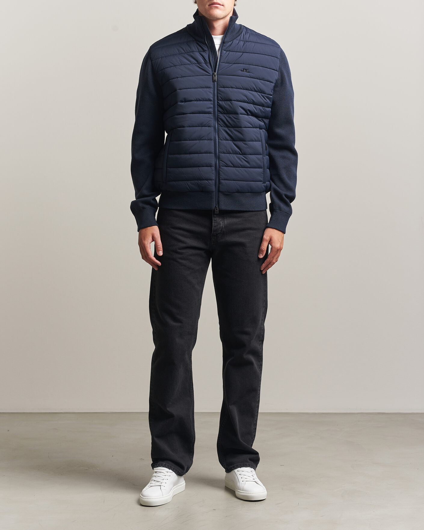 Herre | Jakker | J.Lindeberg | Boen Hybrid Jacket JL Navy