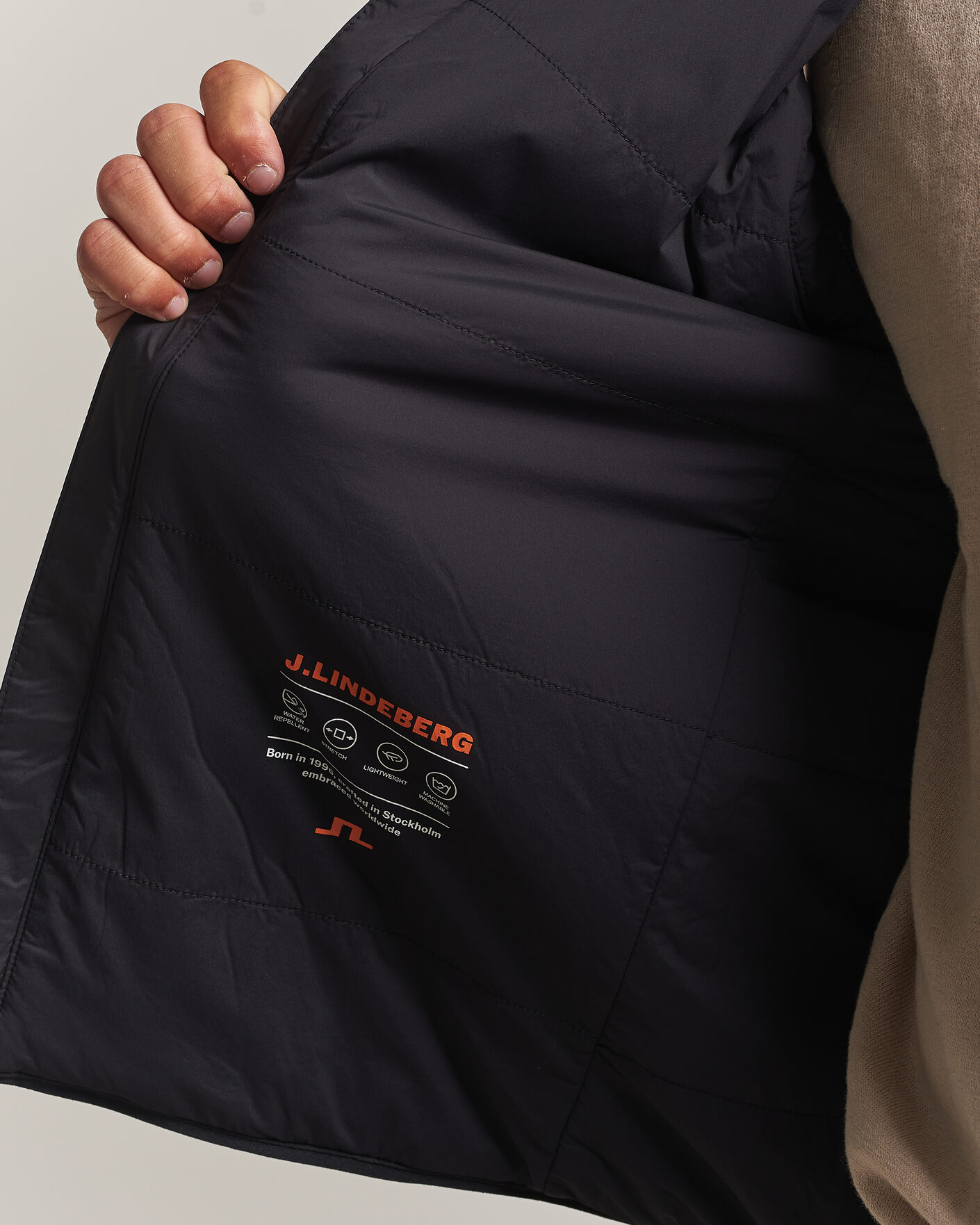 Herre | Vester | J.Lindeberg | Clinton Padded Vest Black