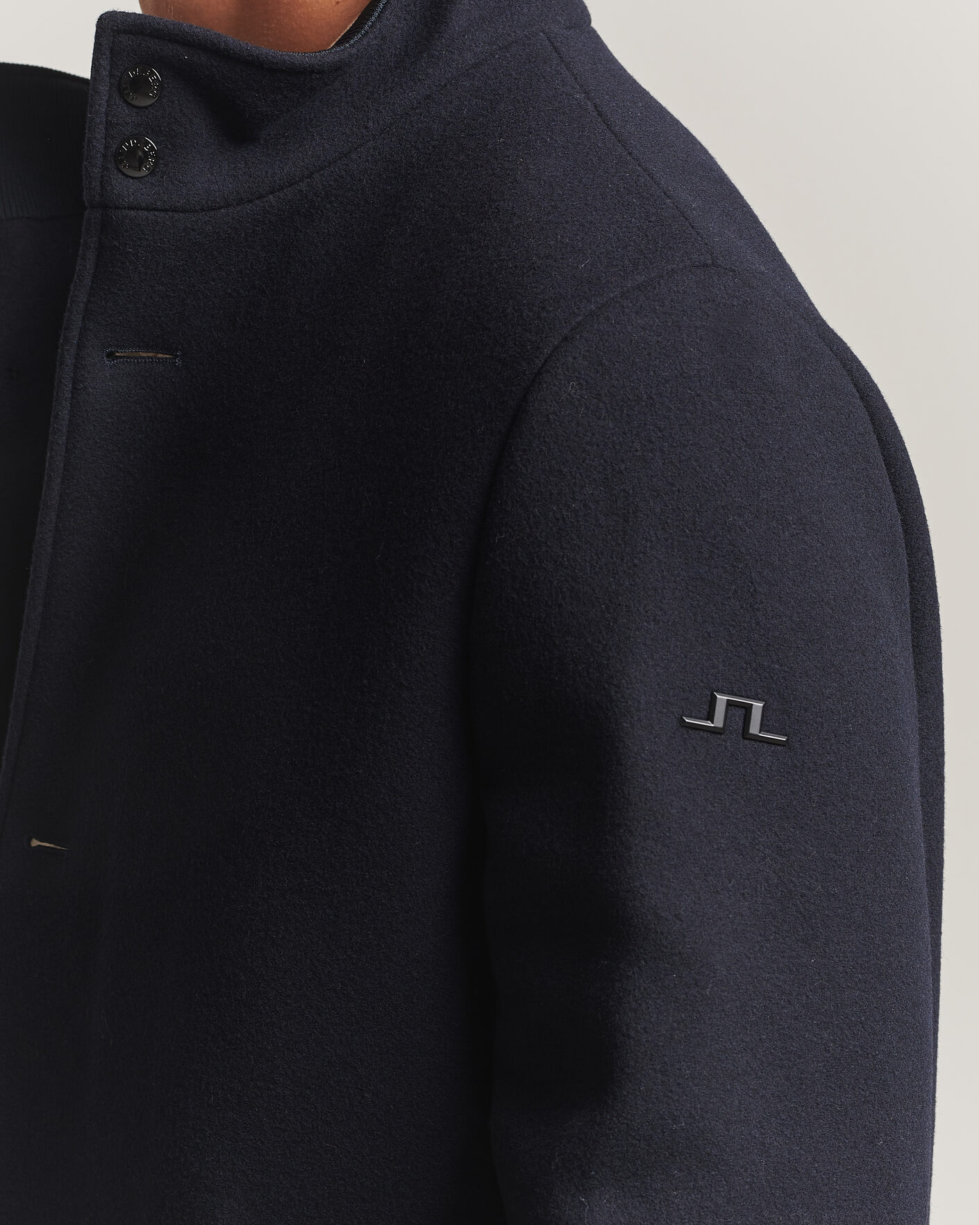 Herre | Jakker | J.Lindeberg | Lexon Wool Coat JL Navy
