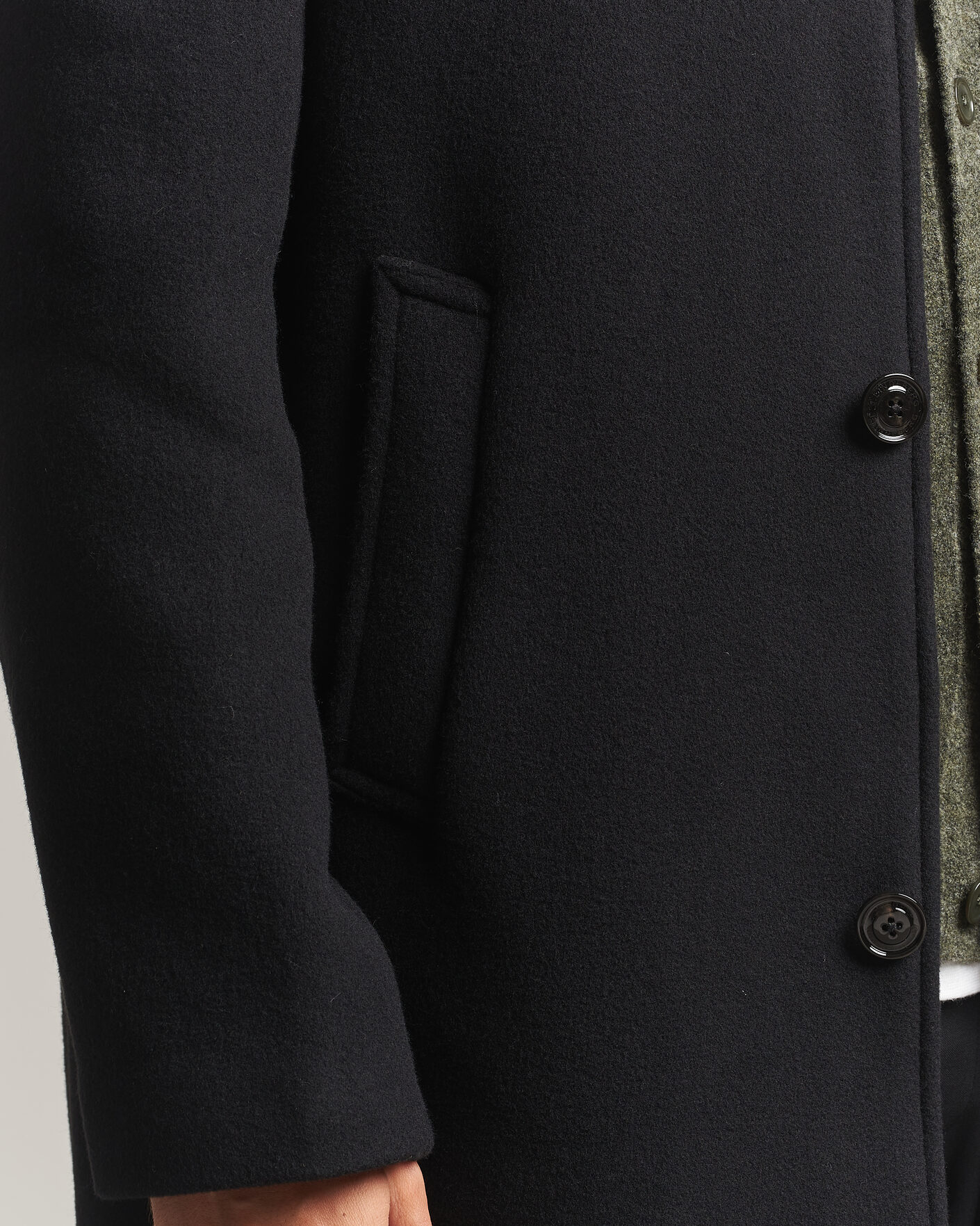 Herre | Jakker | J.Lindeberg | Lexon Wool Coat Black