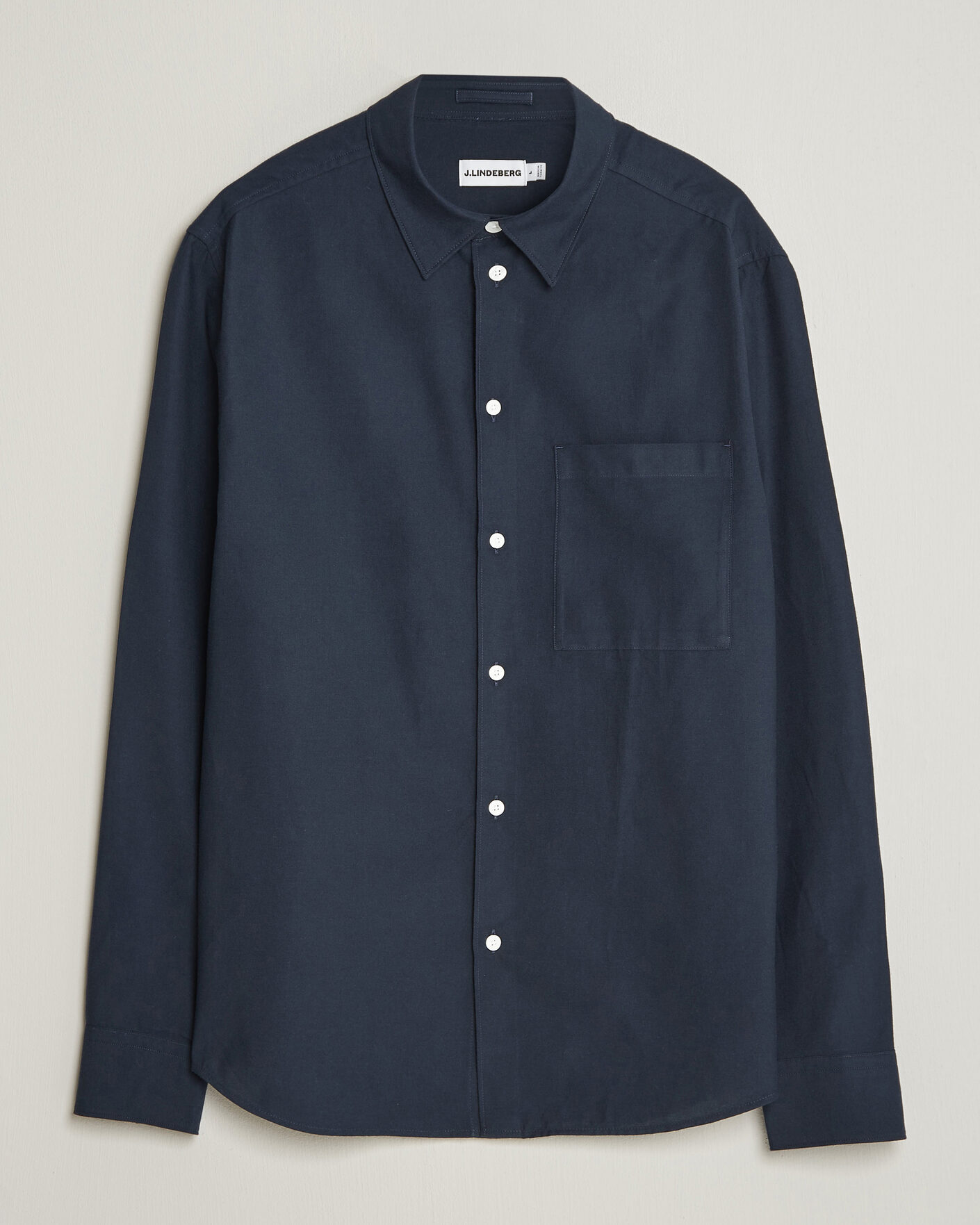 Herre | Skjorter | J.Lindeberg | Marlon Flannel Shirt JL Navy