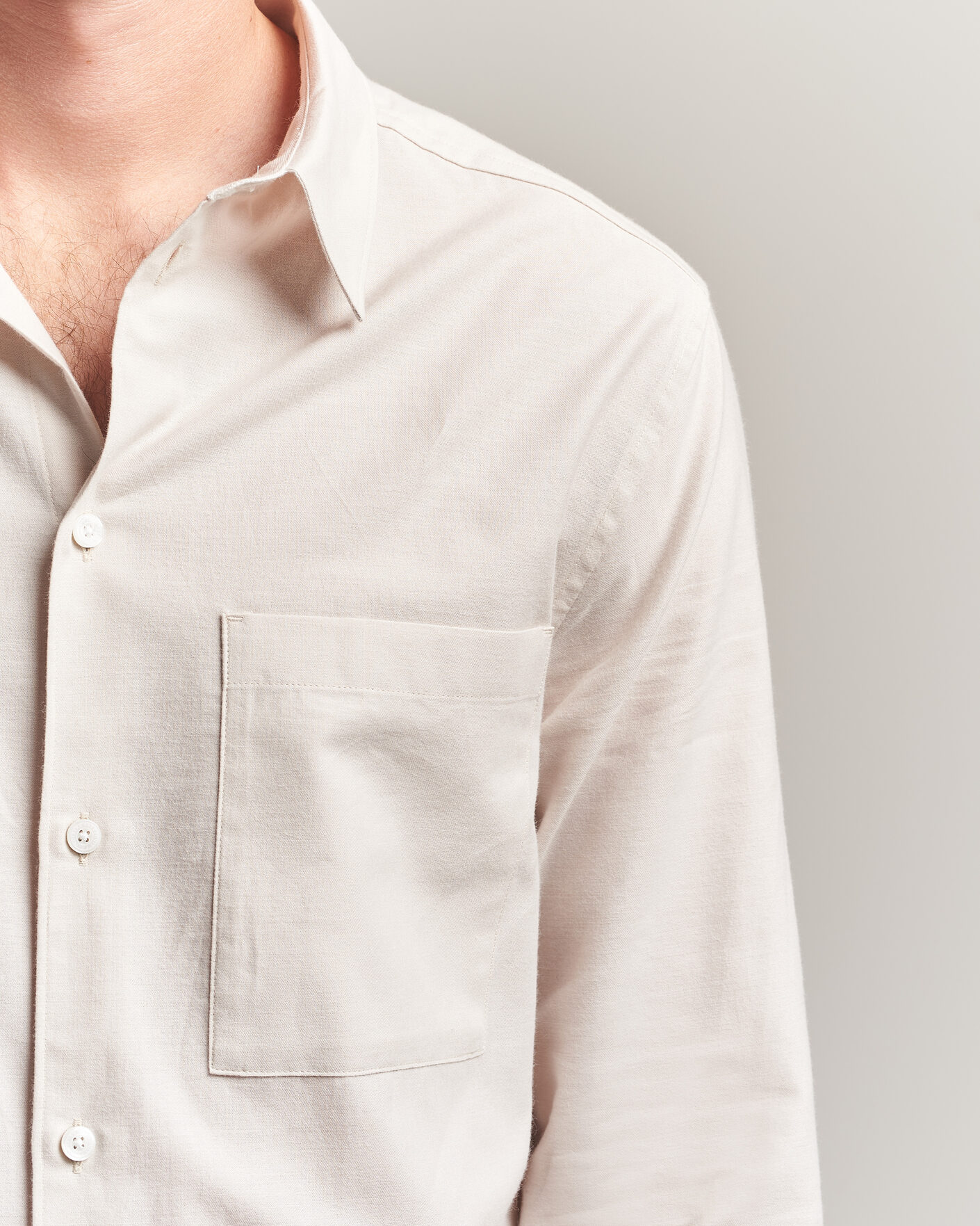 Herre | Skjorter | J.Lindeberg | Marlon Flannel Shirt Moonbeam