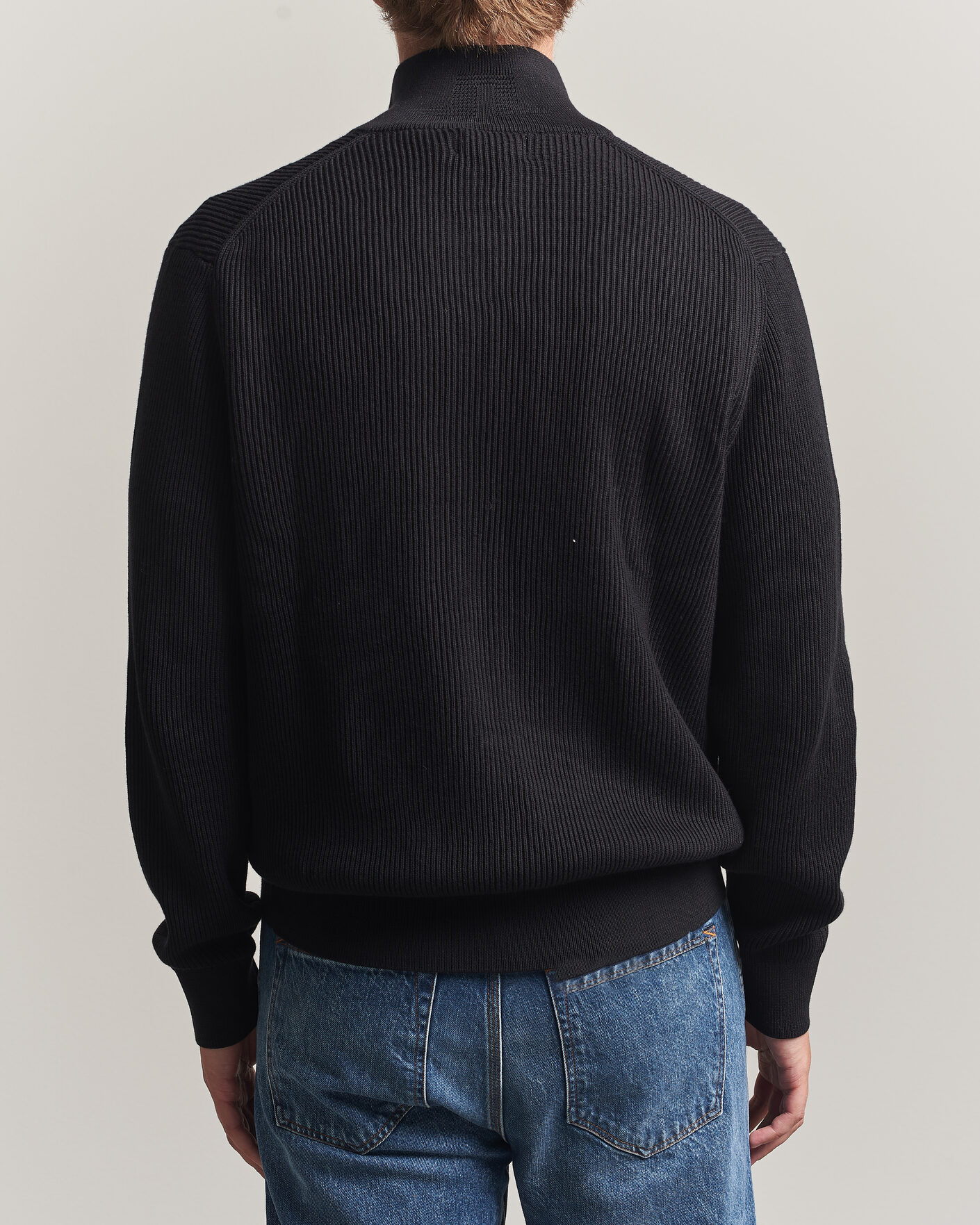 Herre | Gensere | J.Lindeberg | Alexis Cotton Full Zip Black