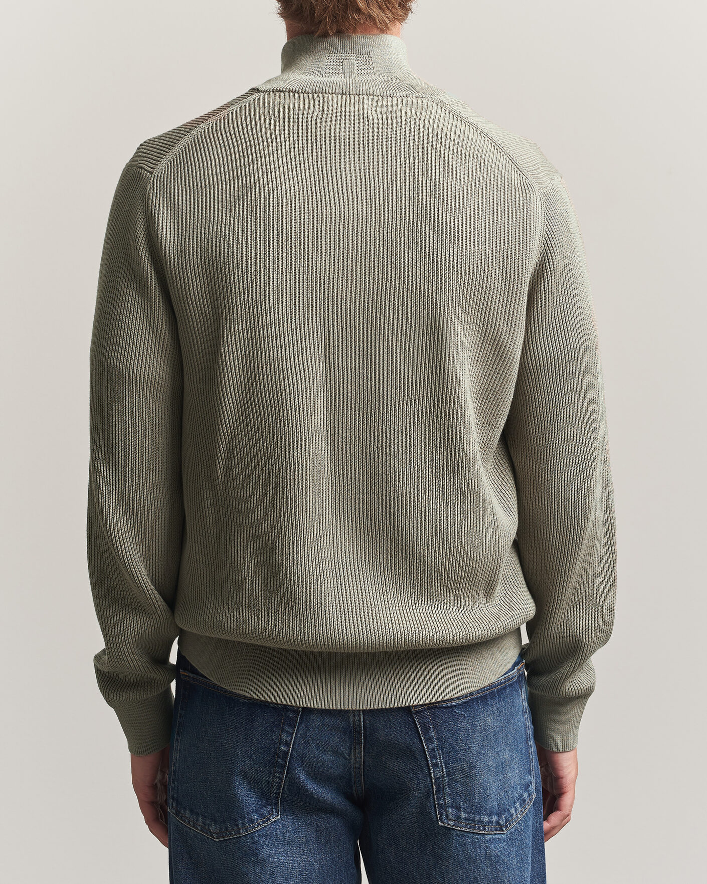 Herre | Gensere | J.Lindeberg | Alexis Cotton Full Zip Brindle