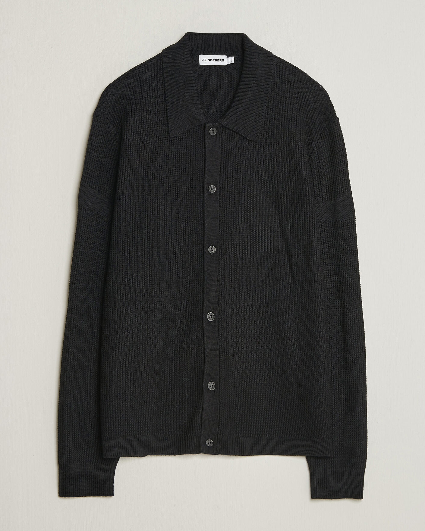 Herre | Gensere | J.Lindeberg | Willem Knitted Cardigan Black