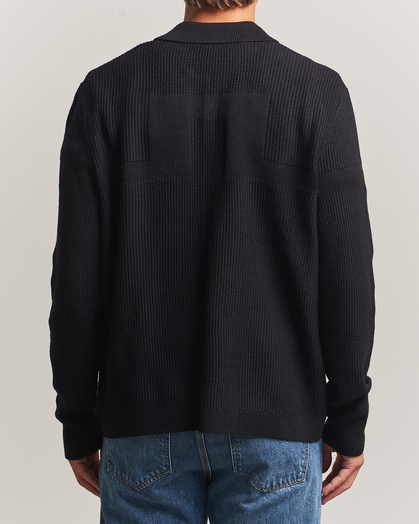 Herre | Gensere | J.Lindeberg | Willem Knitted Cardigan Black