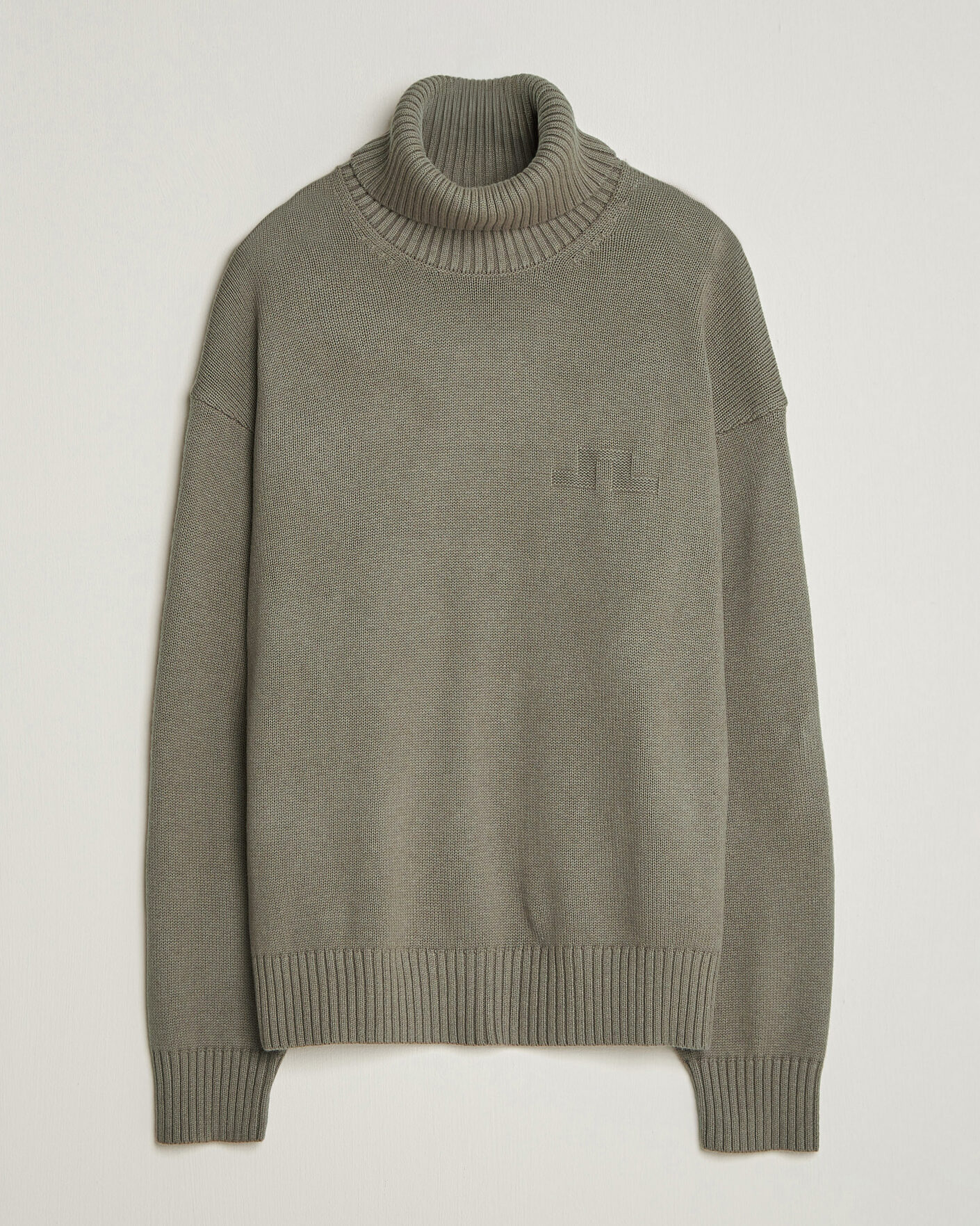 Herre | Gensere | J.Lindeberg | Eddy Wool/Cotton Knitted Turtleneck Brindle