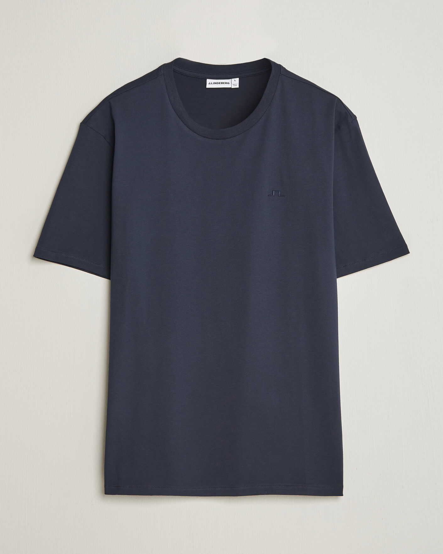 Herre | T-Shirts | J.Lindeberg | Alpha Crew Neck T-Shirt JL Navy