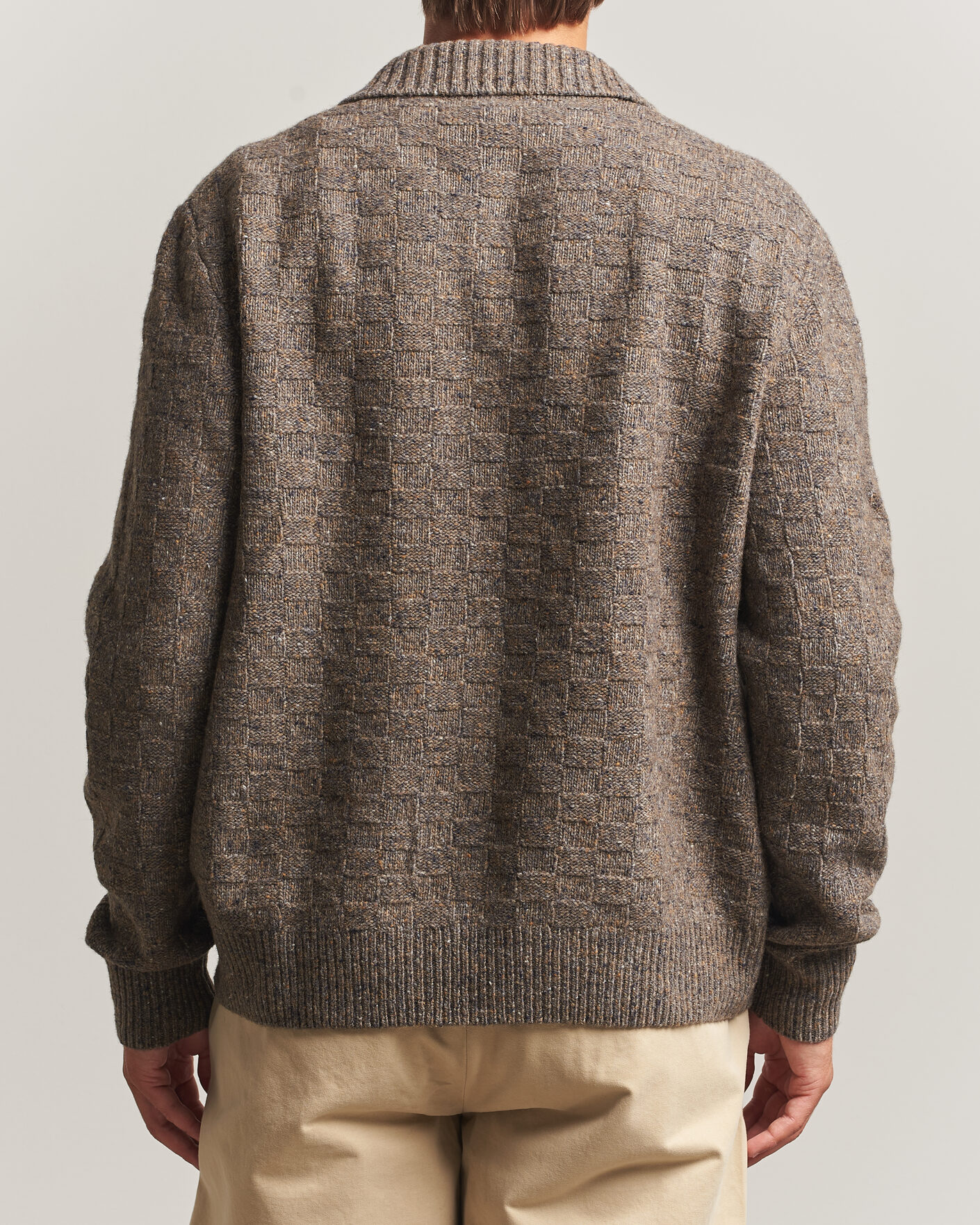 Herre | Gensere | Forét | Area Wool Cardigan Jacket Taupe