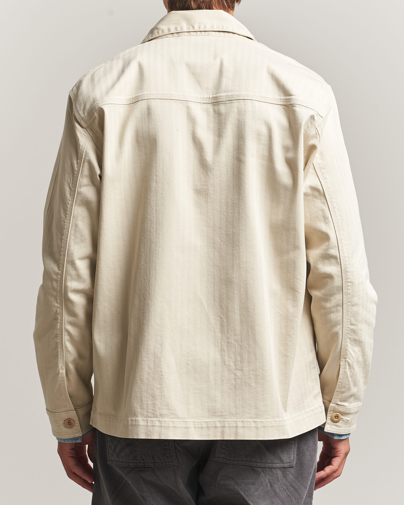 Herre | Skjorter | Forét | Berry Herringbone Overshirt Oat