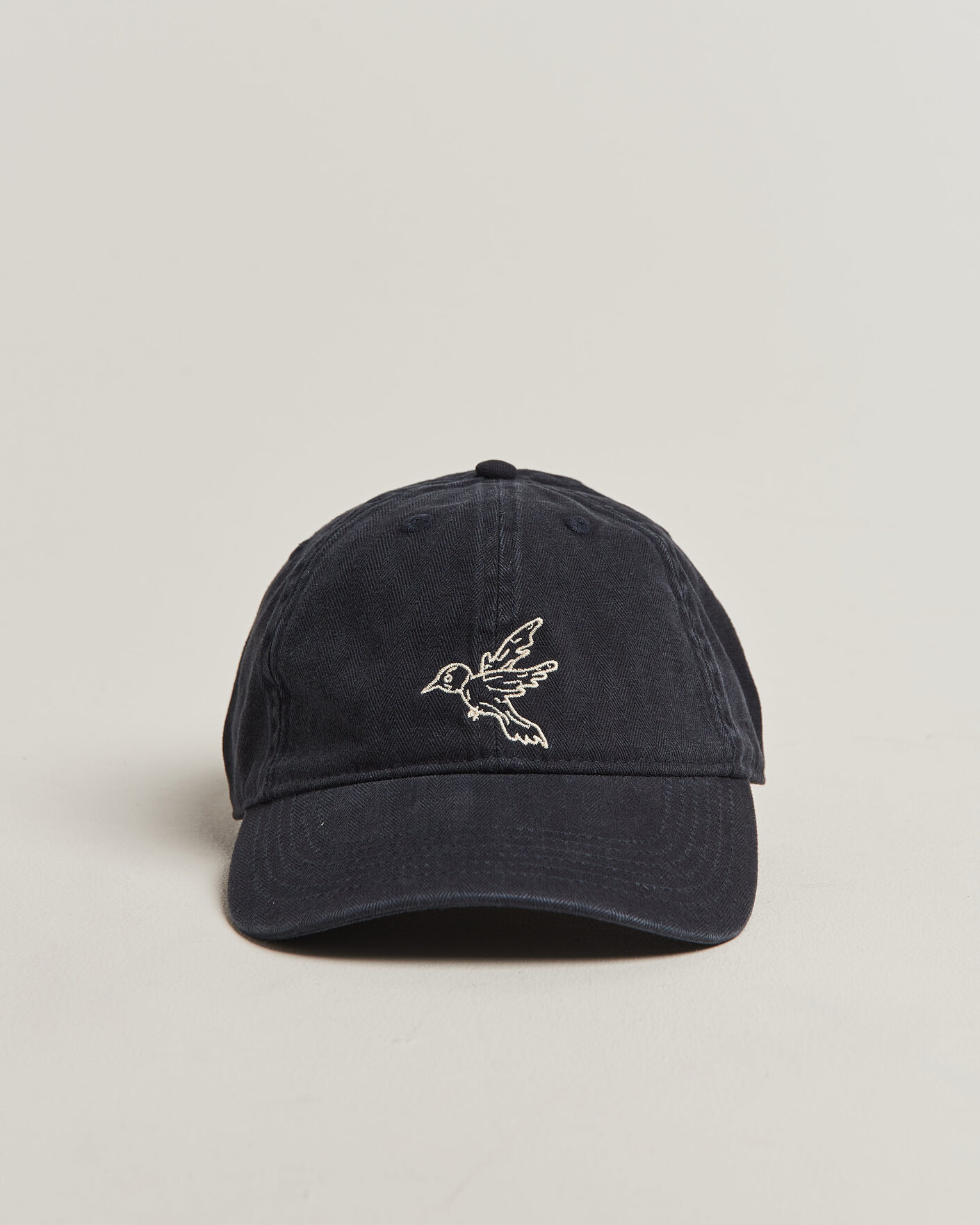 Herre | Hatter og capser | Forét | Bird Washed Herringbone Cap Navy