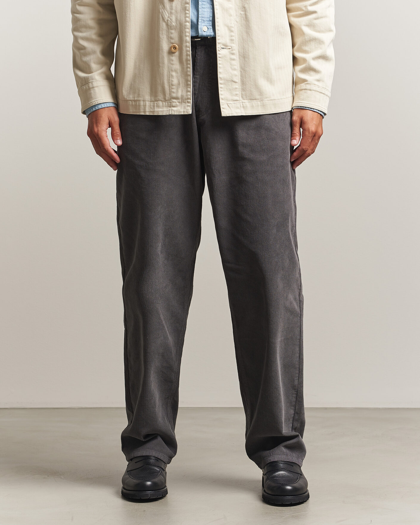 Herre | Bukser | Forét | Clay Corduroy Pants Grey