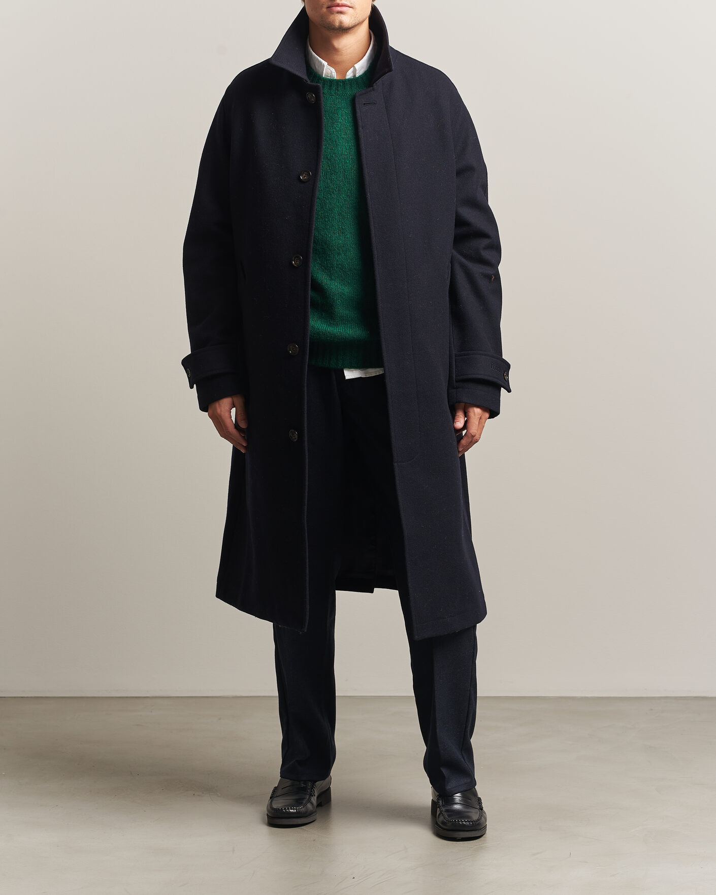 Herre | Bukser | Forét | Clay Wool Pants Navy