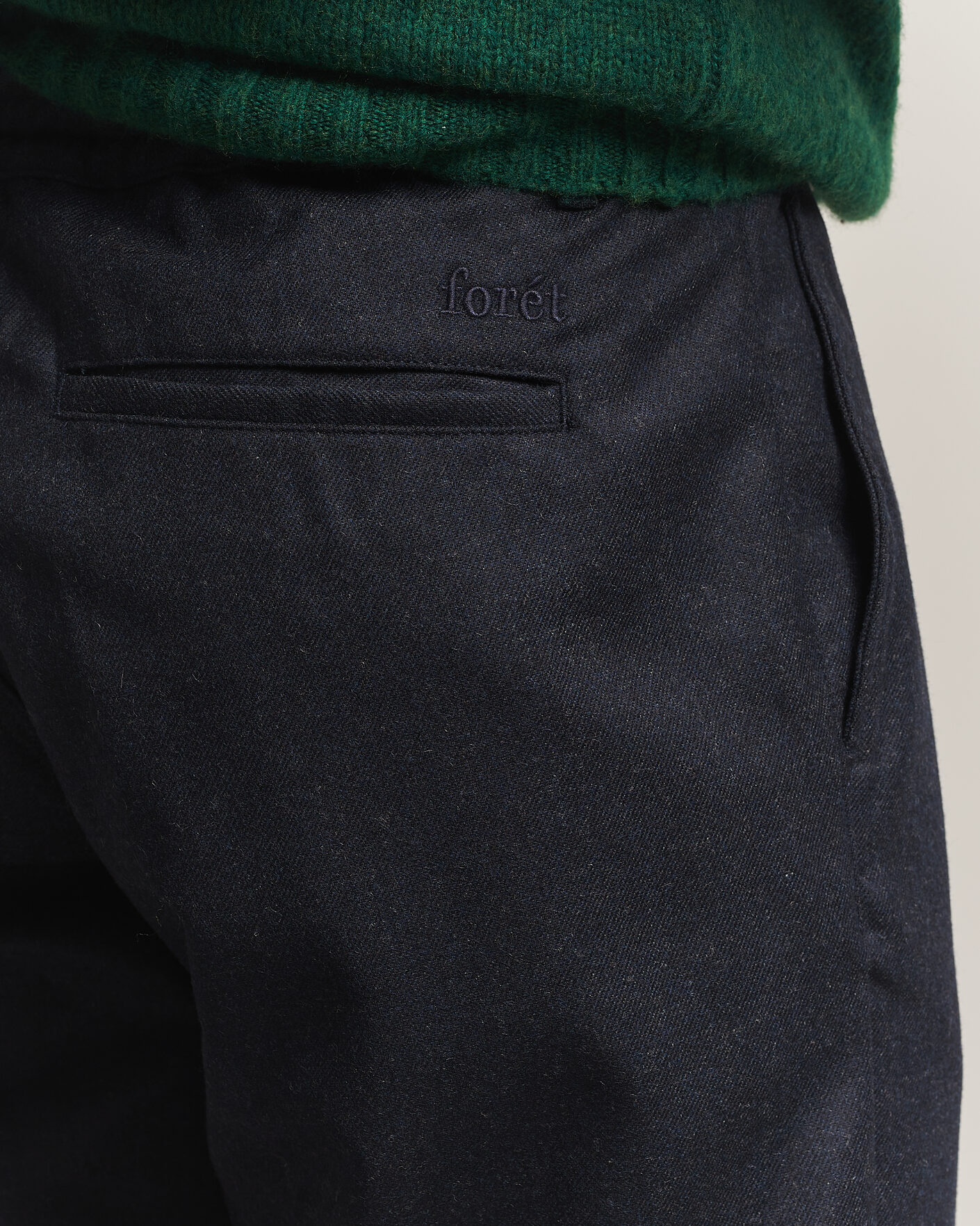 Herre | Bukser | Forét | Clay Wool Pants Navy