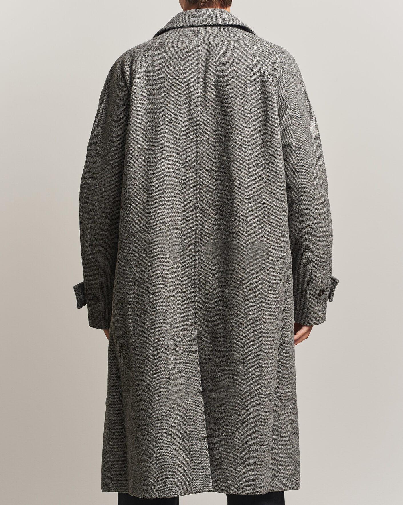 Herre | Jakker | Forét | Pine Wool Coat Grey Herringbone