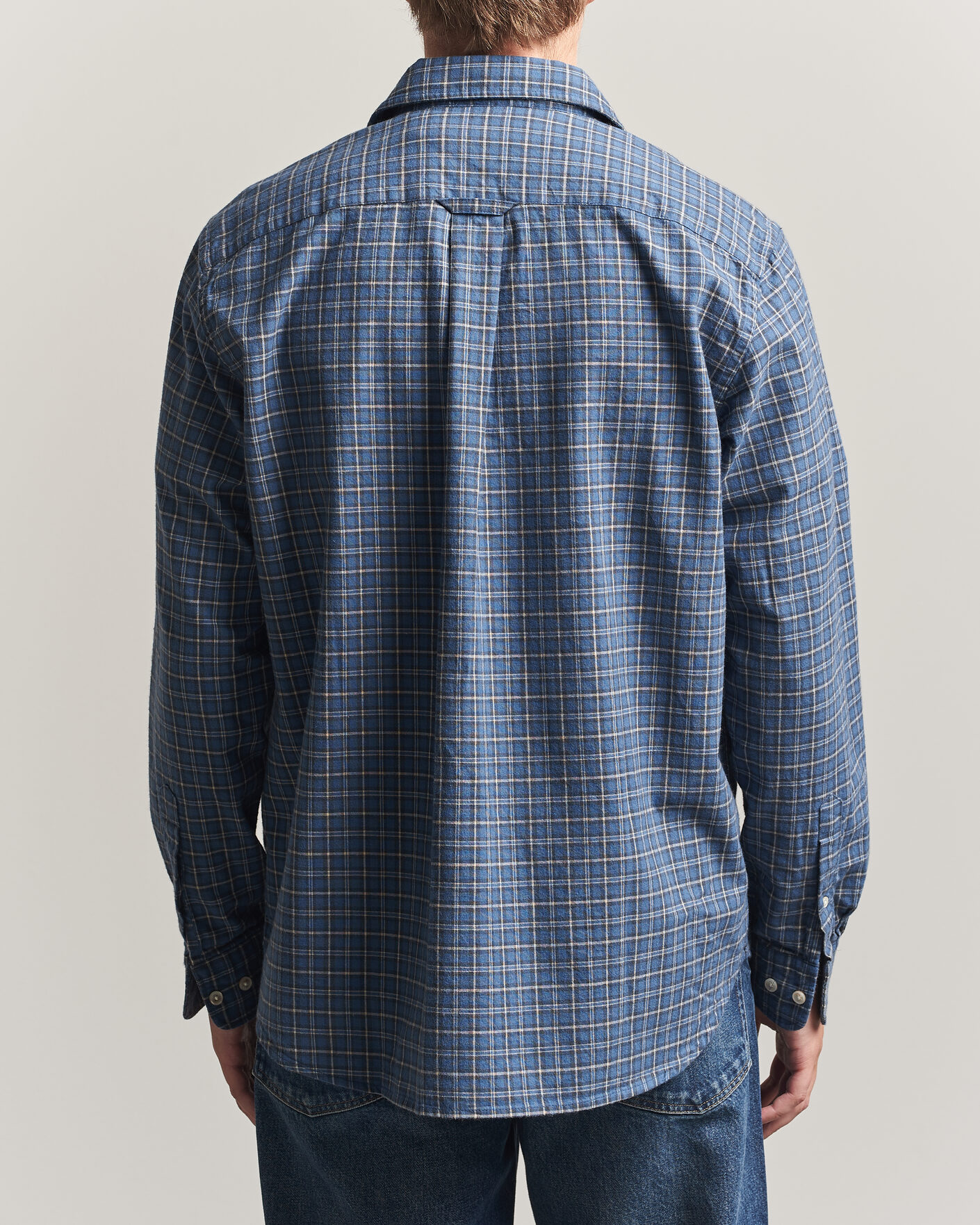 Herre | Skjorter | Forét | Ridge Flannel Check Shirt Navy