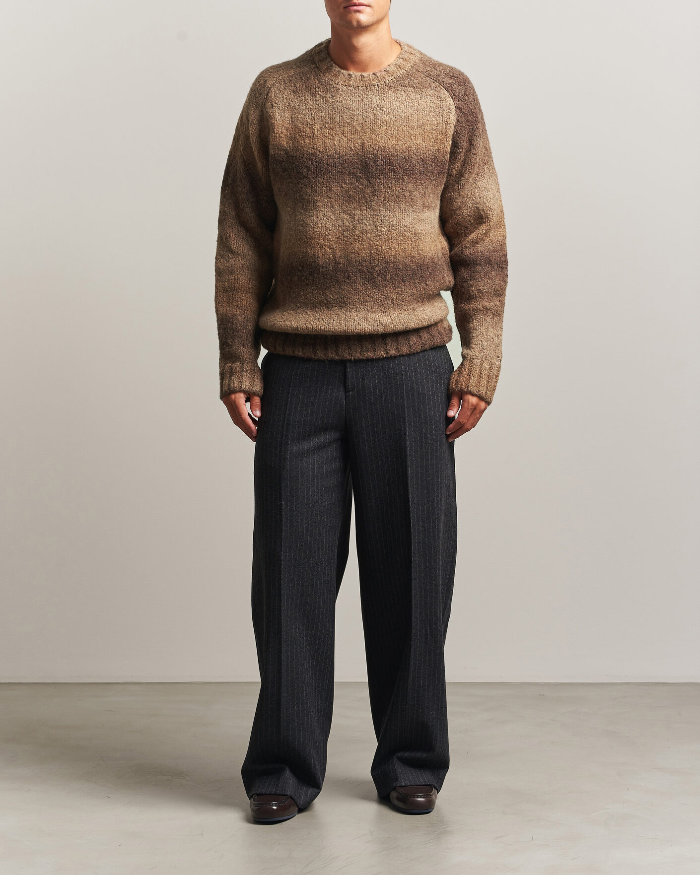 Herre | Gensere | Forét | Space Yarn Crew Neck Brown