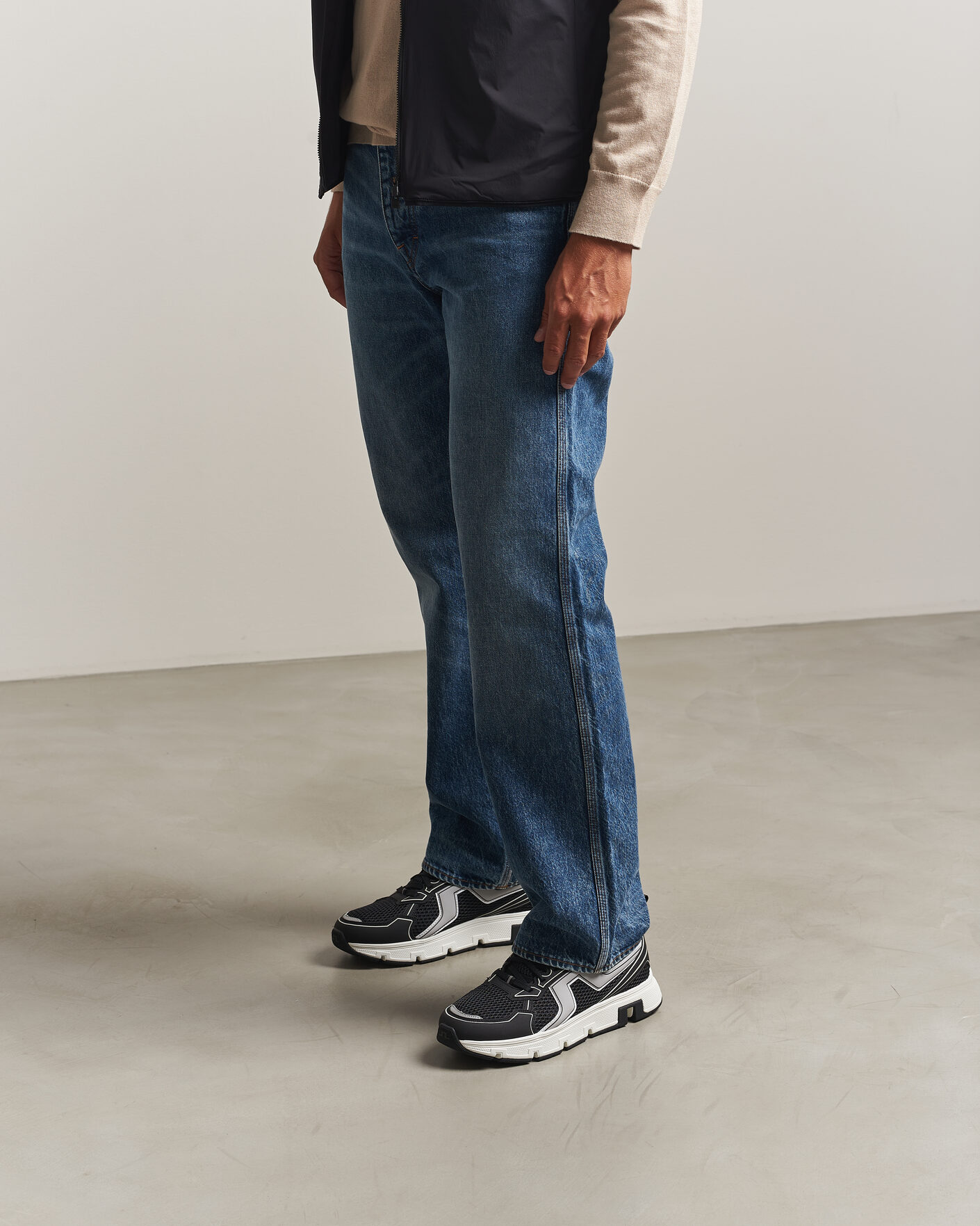 Herre | Sneakers | J.Lindeberg | Vent 500 Sport Running Sneaker Black