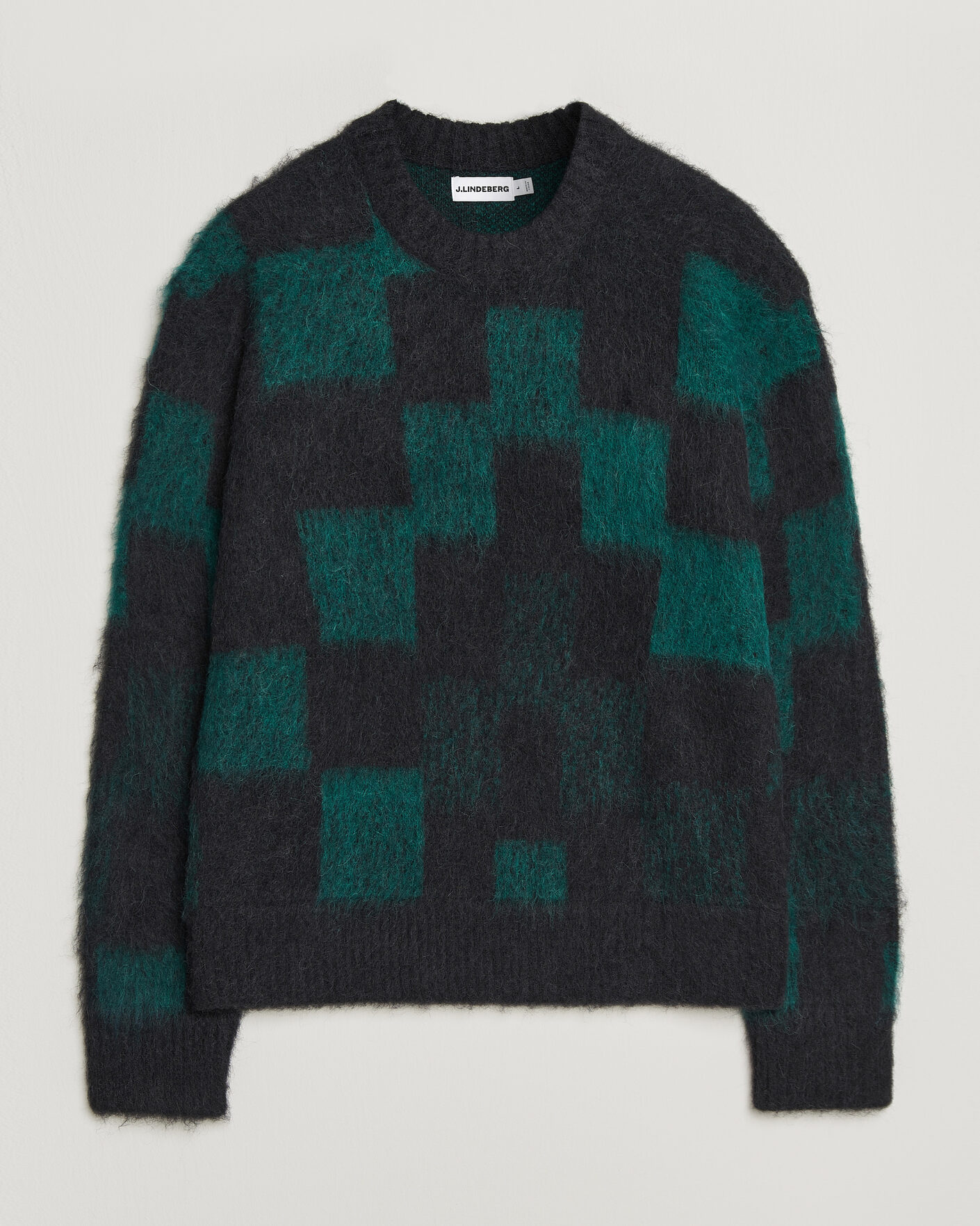Herre | Gensere | J.Lindeberg | Hank Graphic Knitted Sweater Forest Biome