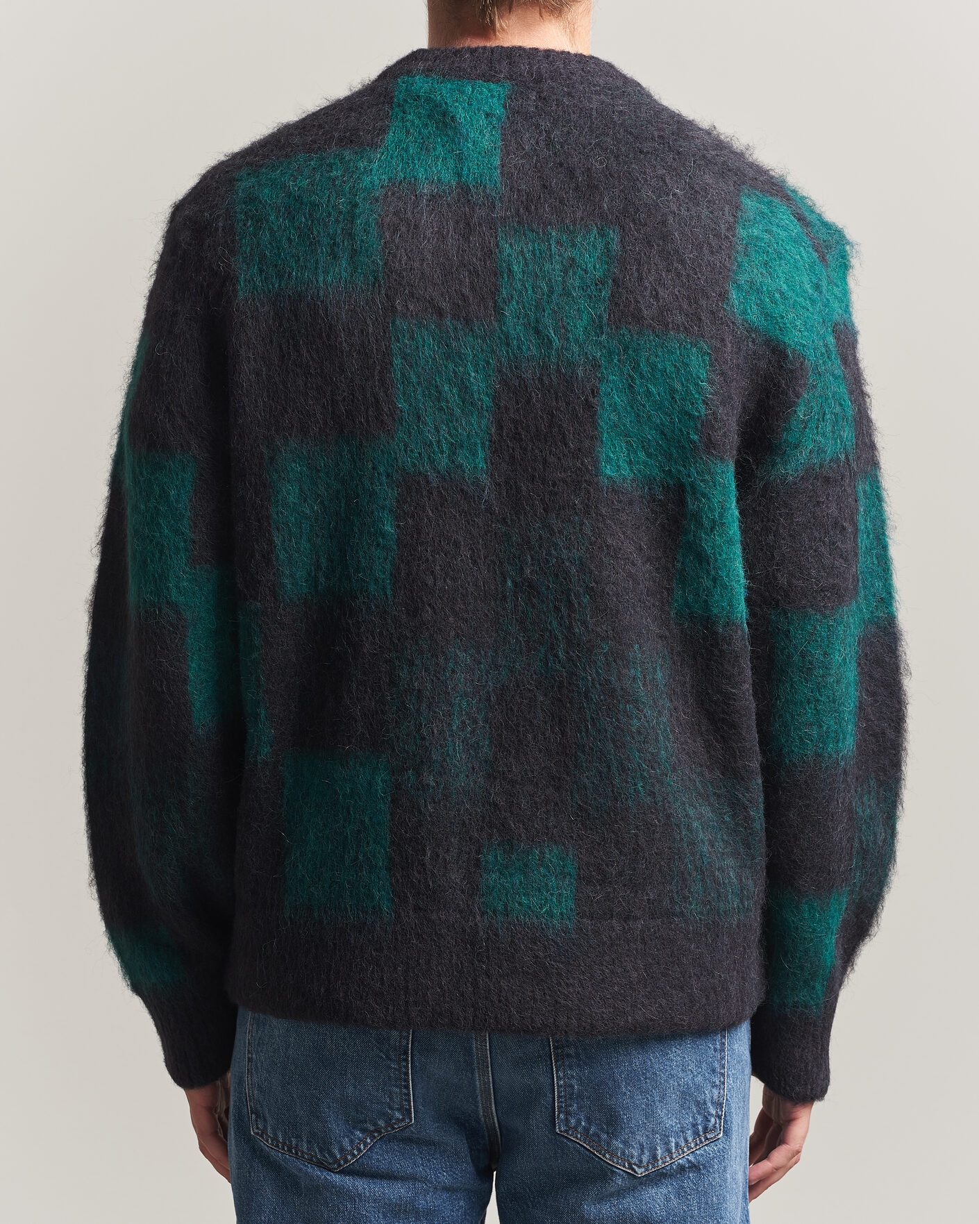 Herre | Gensere | J.Lindeberg | Hank Graphic Knitted Sweater Forest Biome
