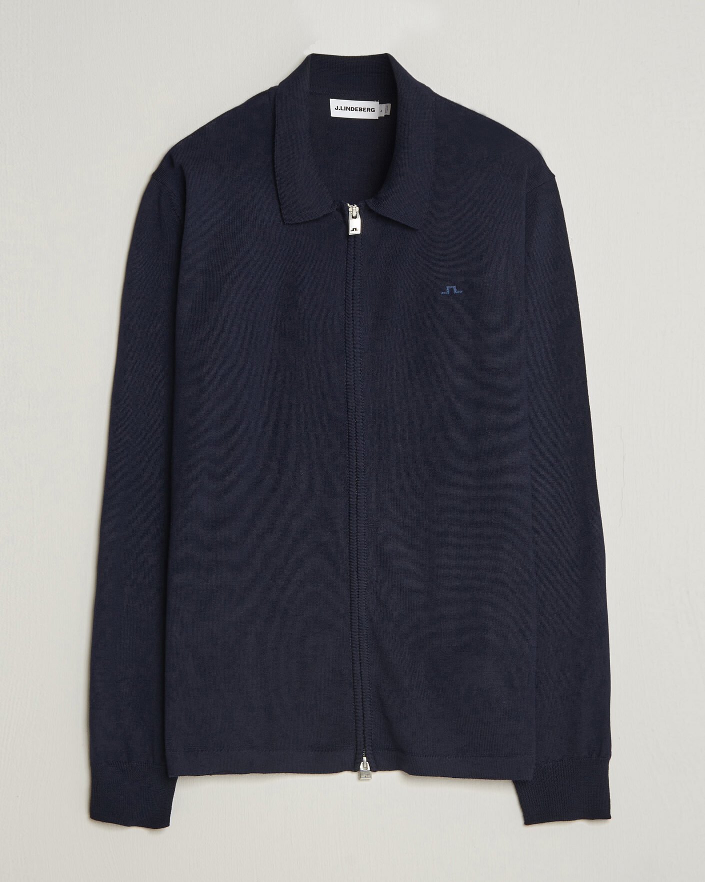 Herre | Gensere | J.Lindeberg | Kaleb Merino Full Zip JL Navy