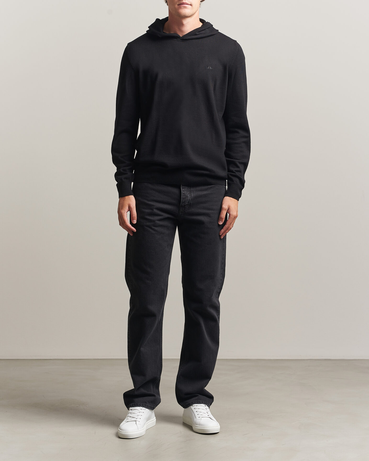 Herre | Gensere | J.Lindeberg | Karl Merino Hoodie Black