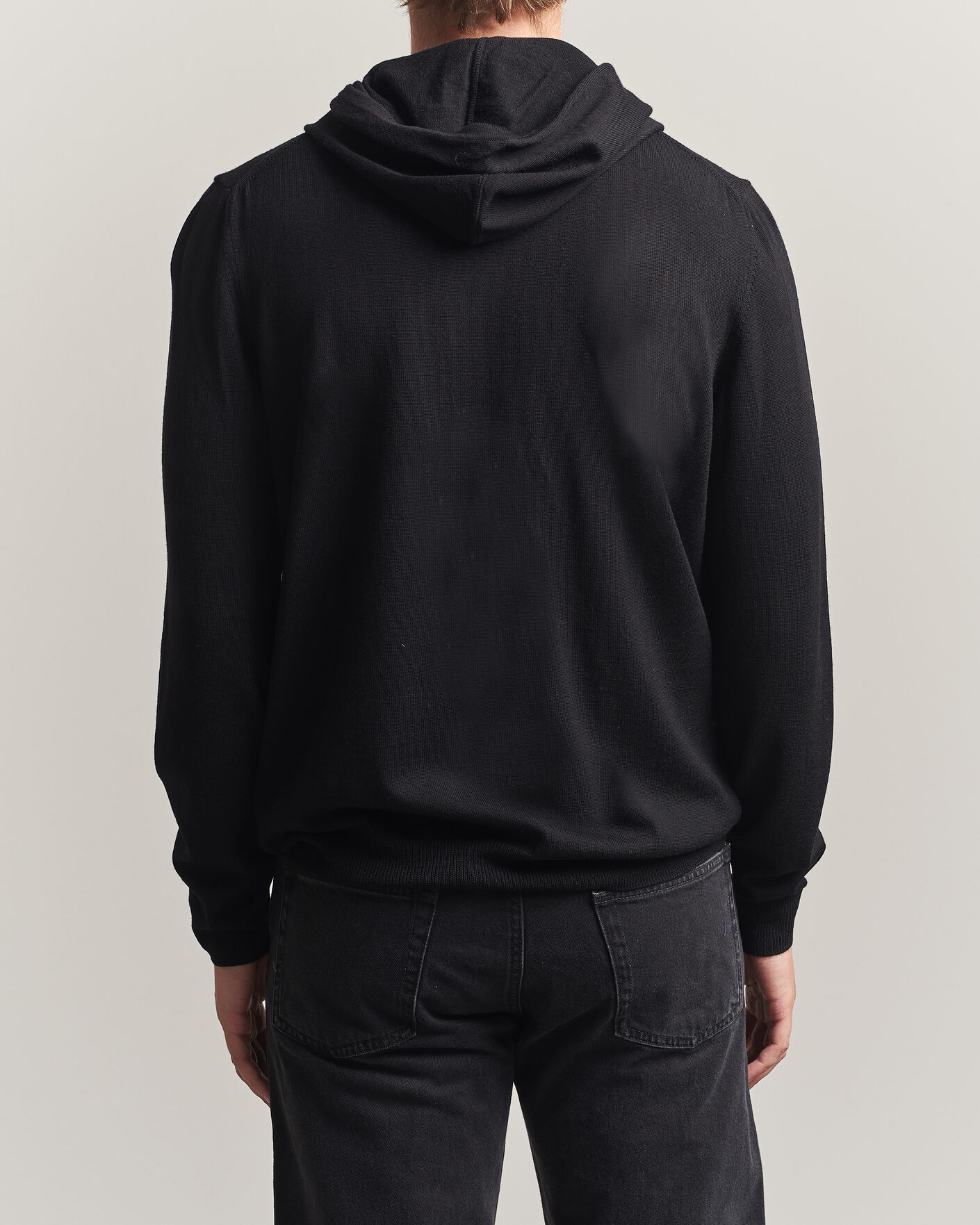 Herre | Gensere | J.Lindeberg | Karl Merino Hoodie Black