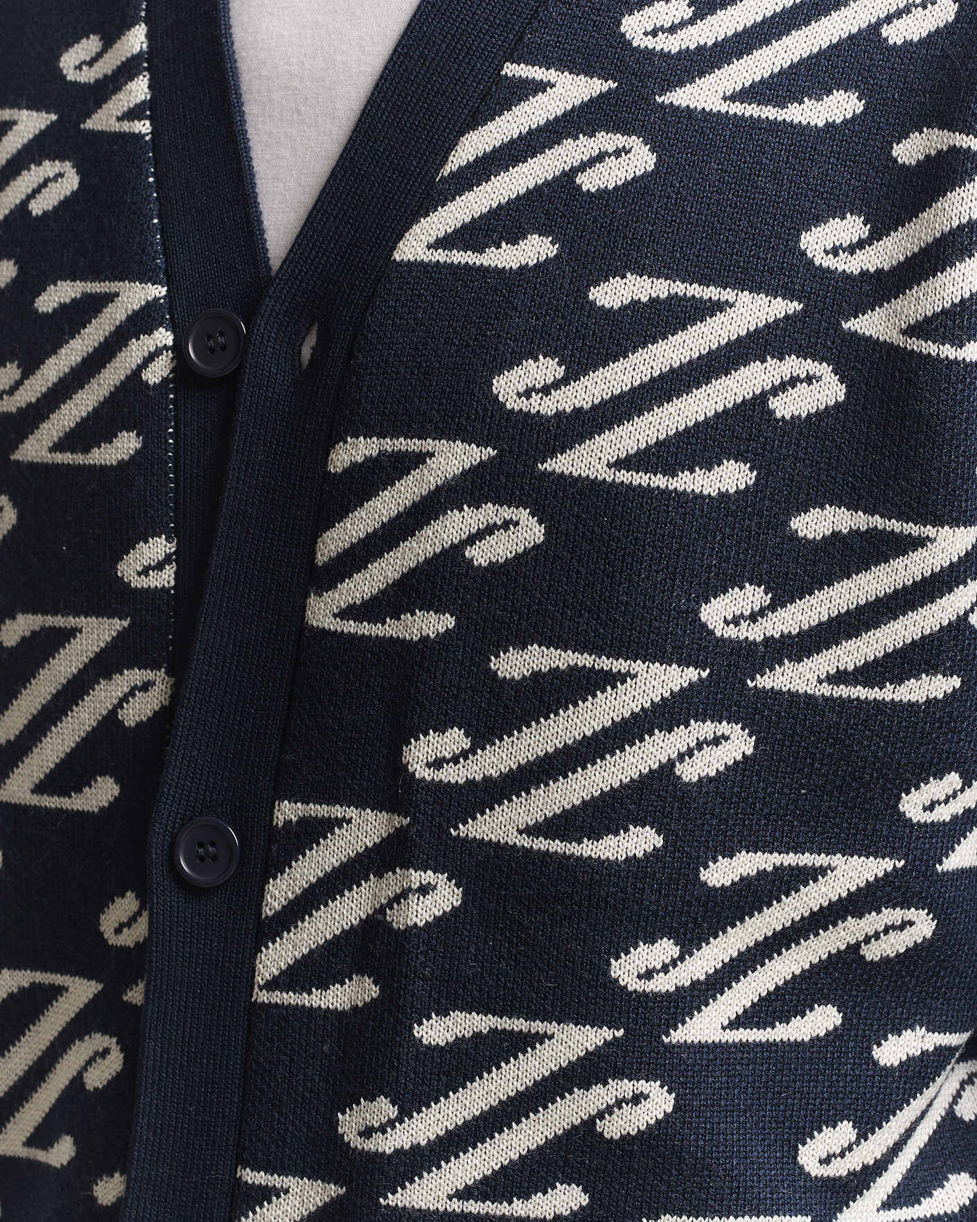 Herre | Gensere | J.Lindeberg | Denny Jacquard Cardigan JL Navy