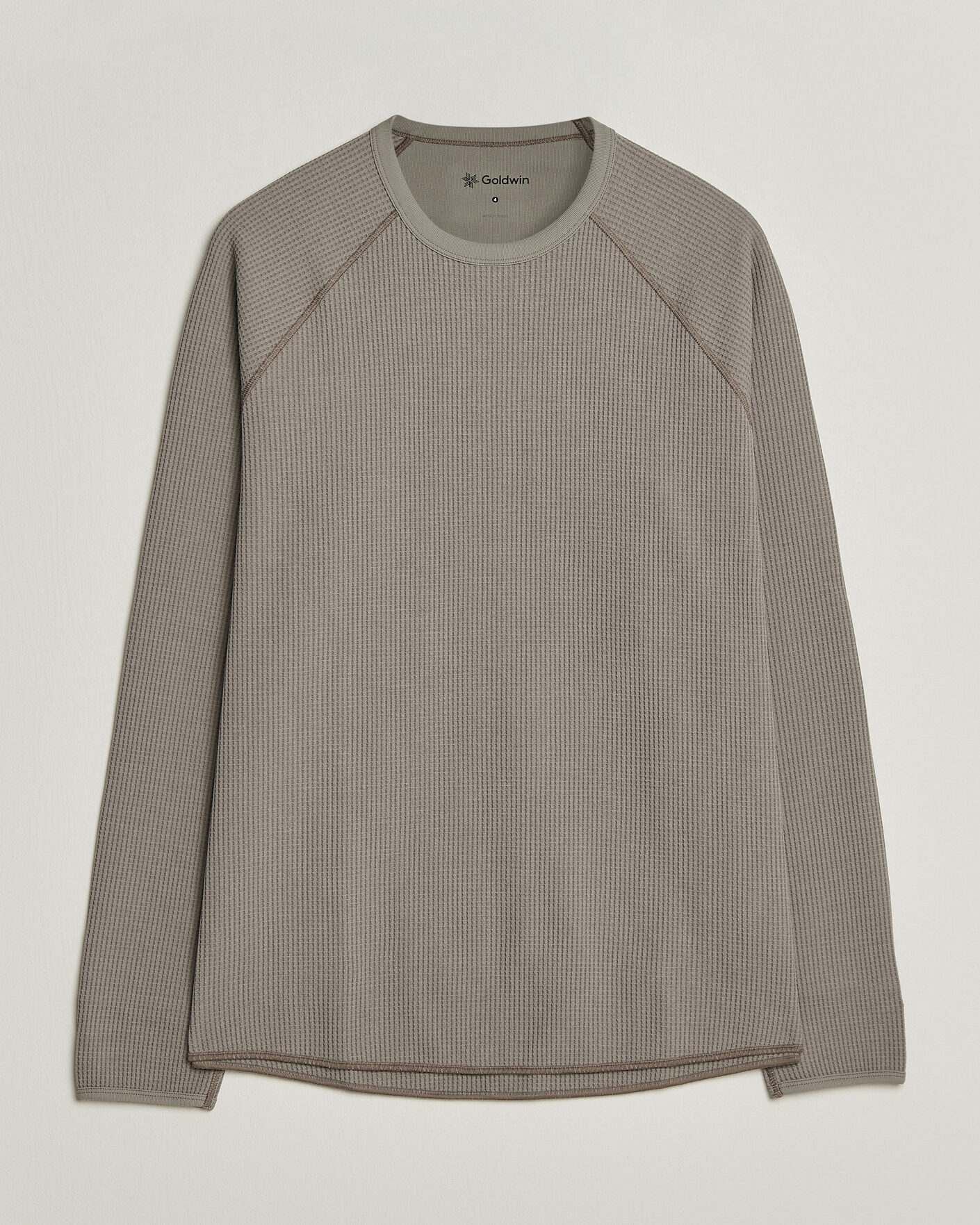 Herre | T-Shirts | Goldwin | WF Light Long Sleeve T-Shirt Arid Beige