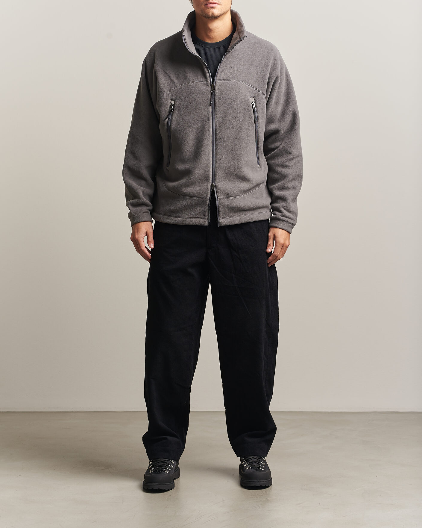 Herre | Gensere | Goldwin | Polartec Fleece Jacket Lunar Gray
