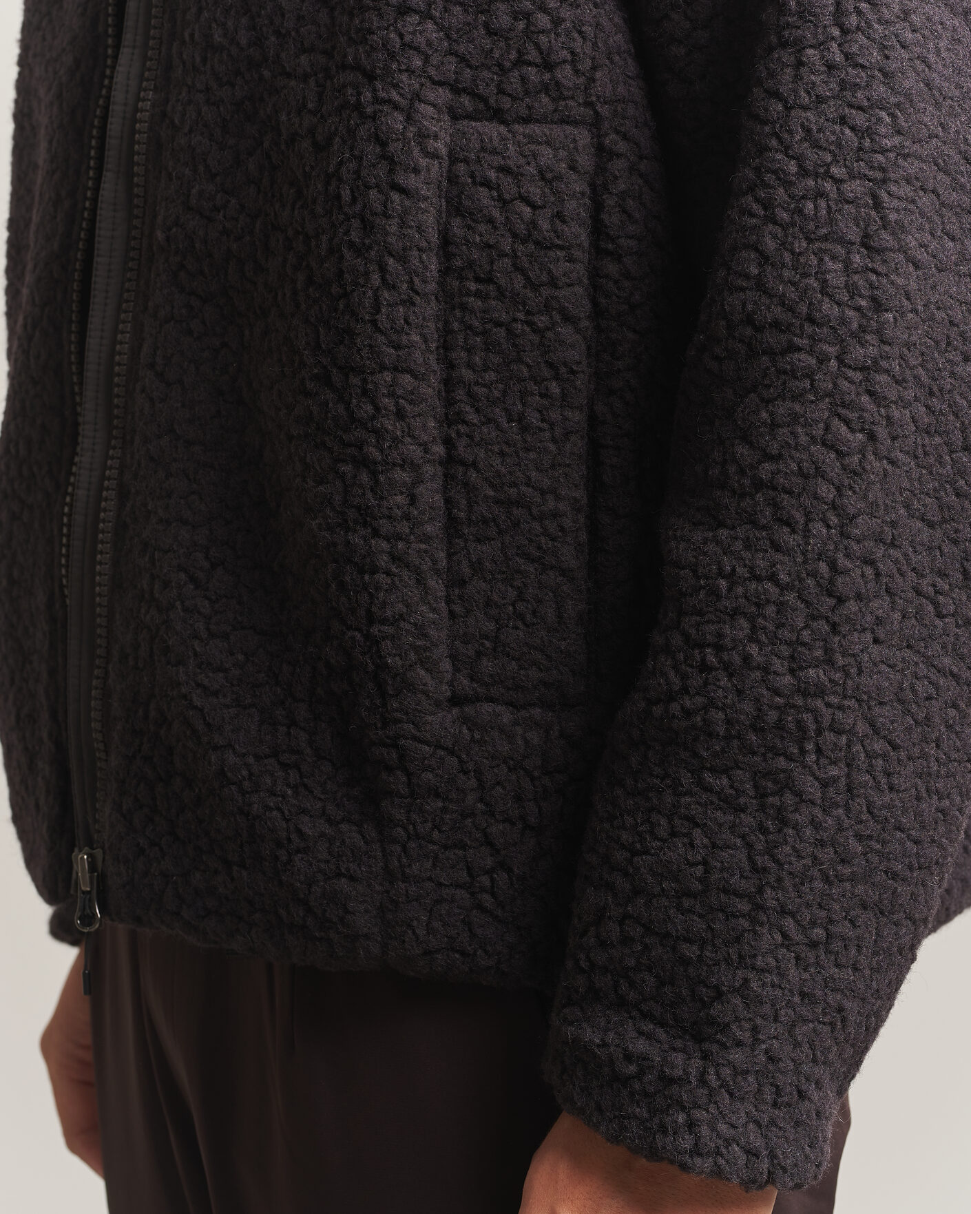 Herre | Gensere | Goldwin | Deep Pile Fleece Jacket Espresso