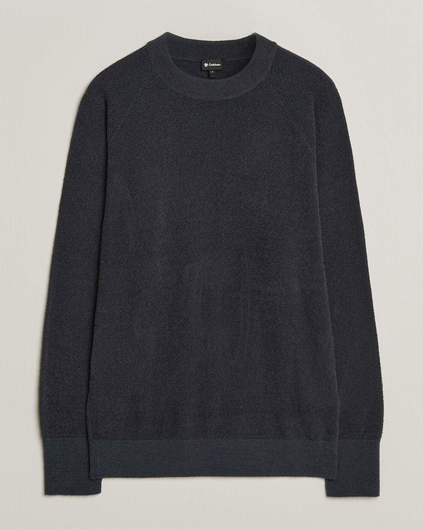 Herre | Gensere | Goldwin | Mesh Pile Crew Neck Wolf Gray