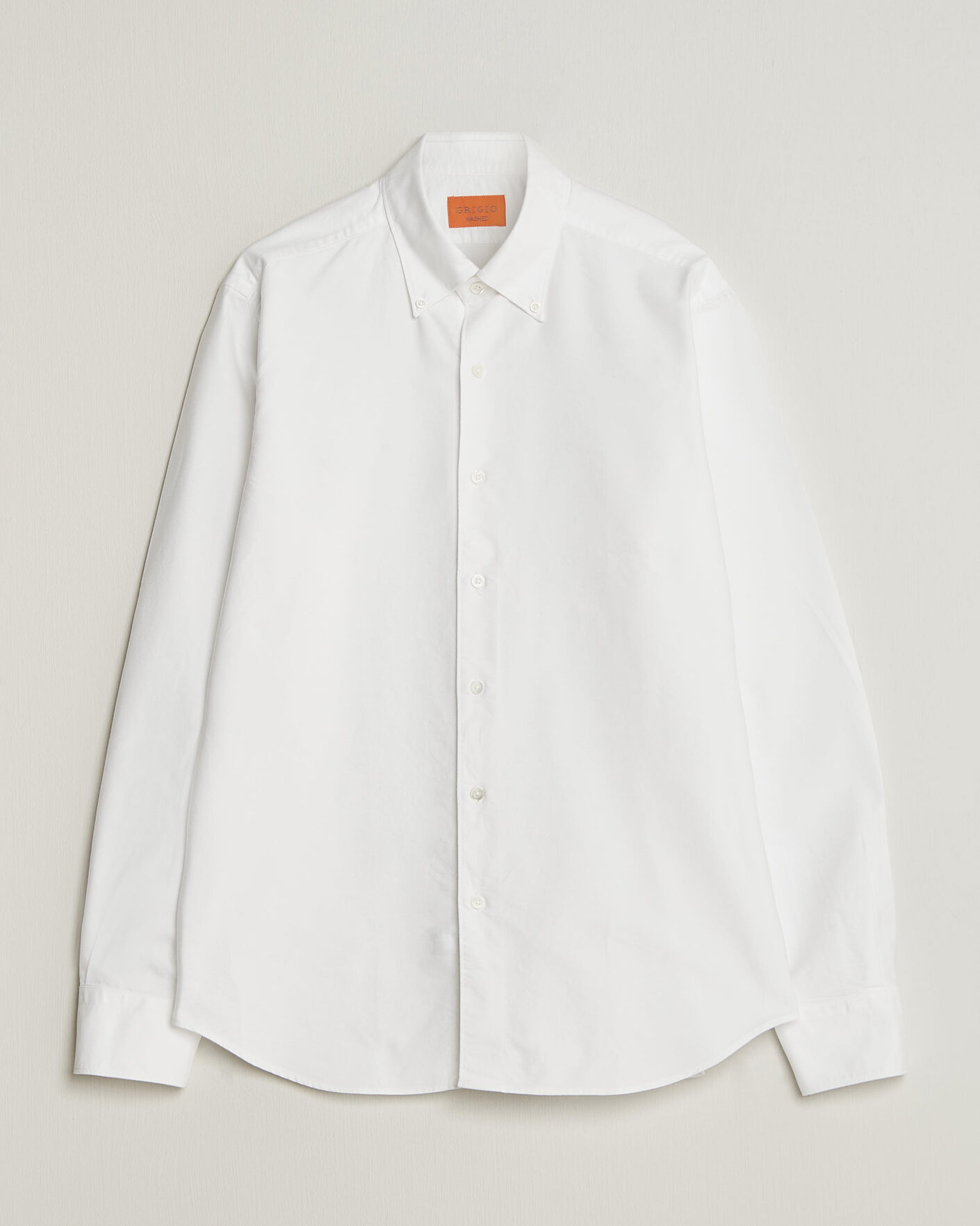 Herre | Skjorter | Grigio | Oxford Button Down Shirt White