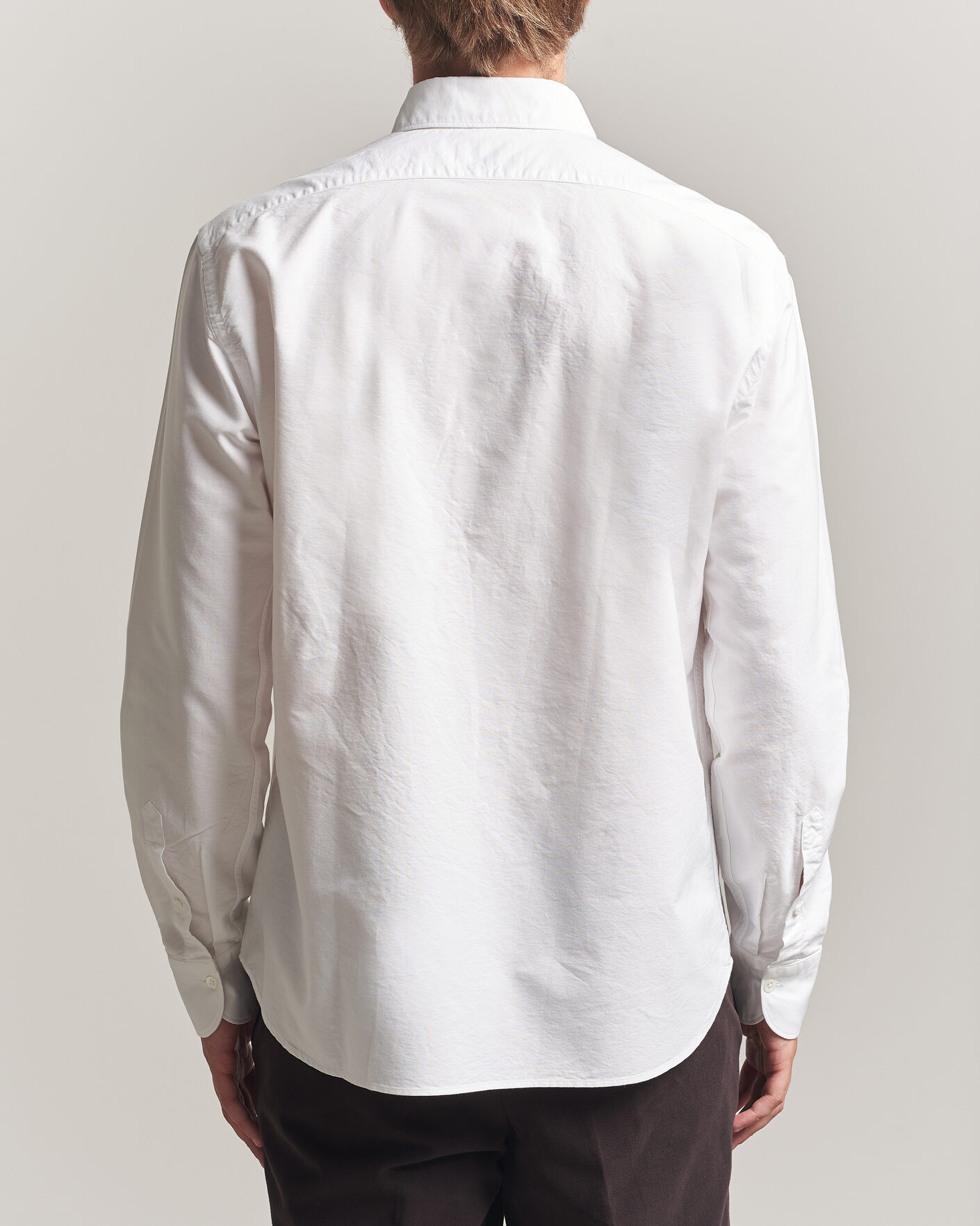 Herre | Skjorter | Grigio | Oxford Button Down Shirt White