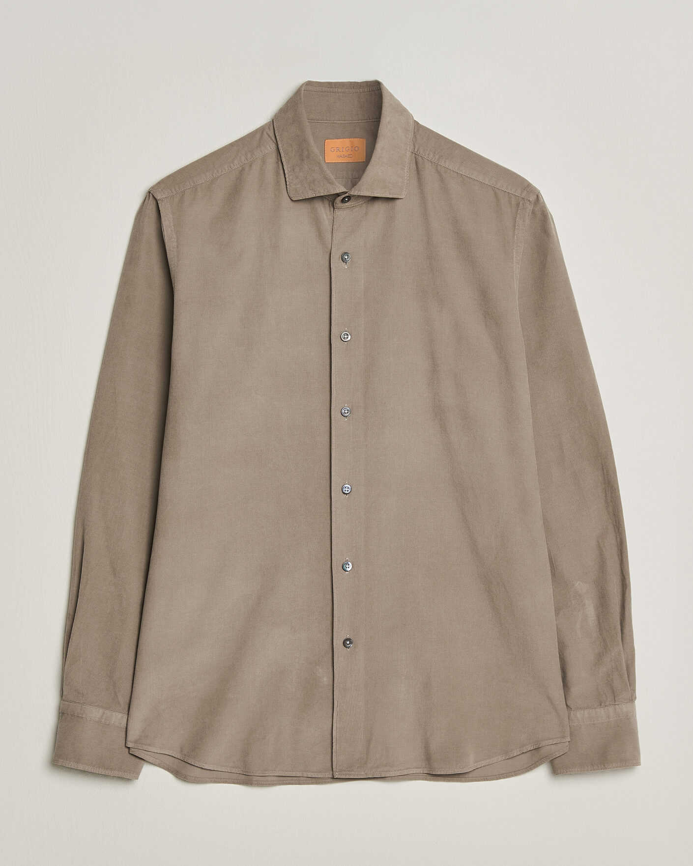 Herre | Skjorter | Grigio | Corduroy Shirt Beige