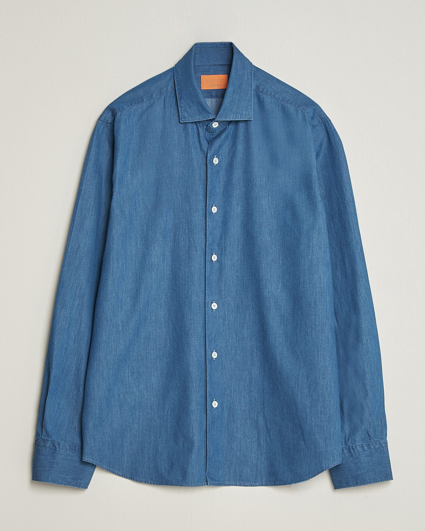 Herre | Skjorter | Grigio | Denim Shirt Light Blue