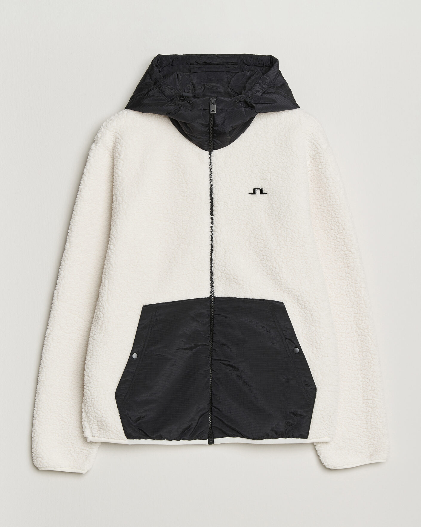Herre | Gensere | J.Lindeberg | Varek Hybrid Hooded Full Zip Tofu