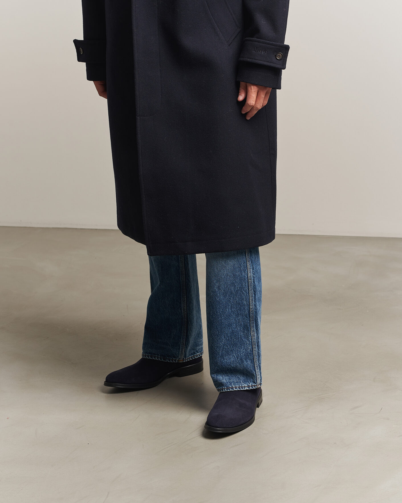 Herre | Støvler | PS Paul Smith | Augustus Suede Chelsea Boot Dark Navy