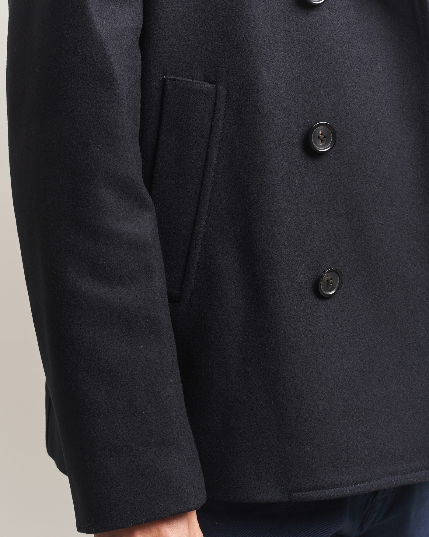 Herre | Jakker | PS Paul Smith | Wool Peacoat Navy