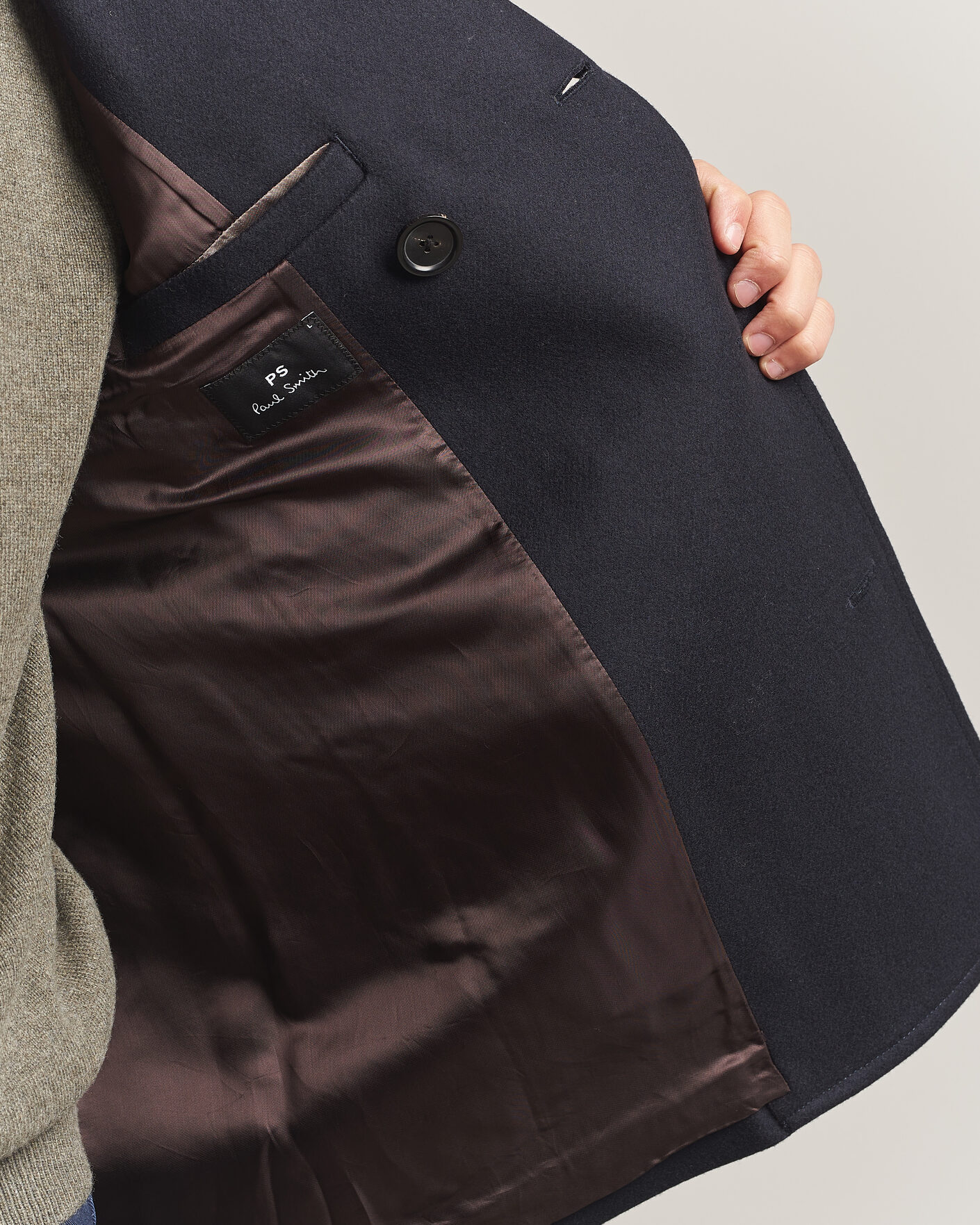 Herre | Jakker | PS Paul Smith | Wool Peacoat Navy
