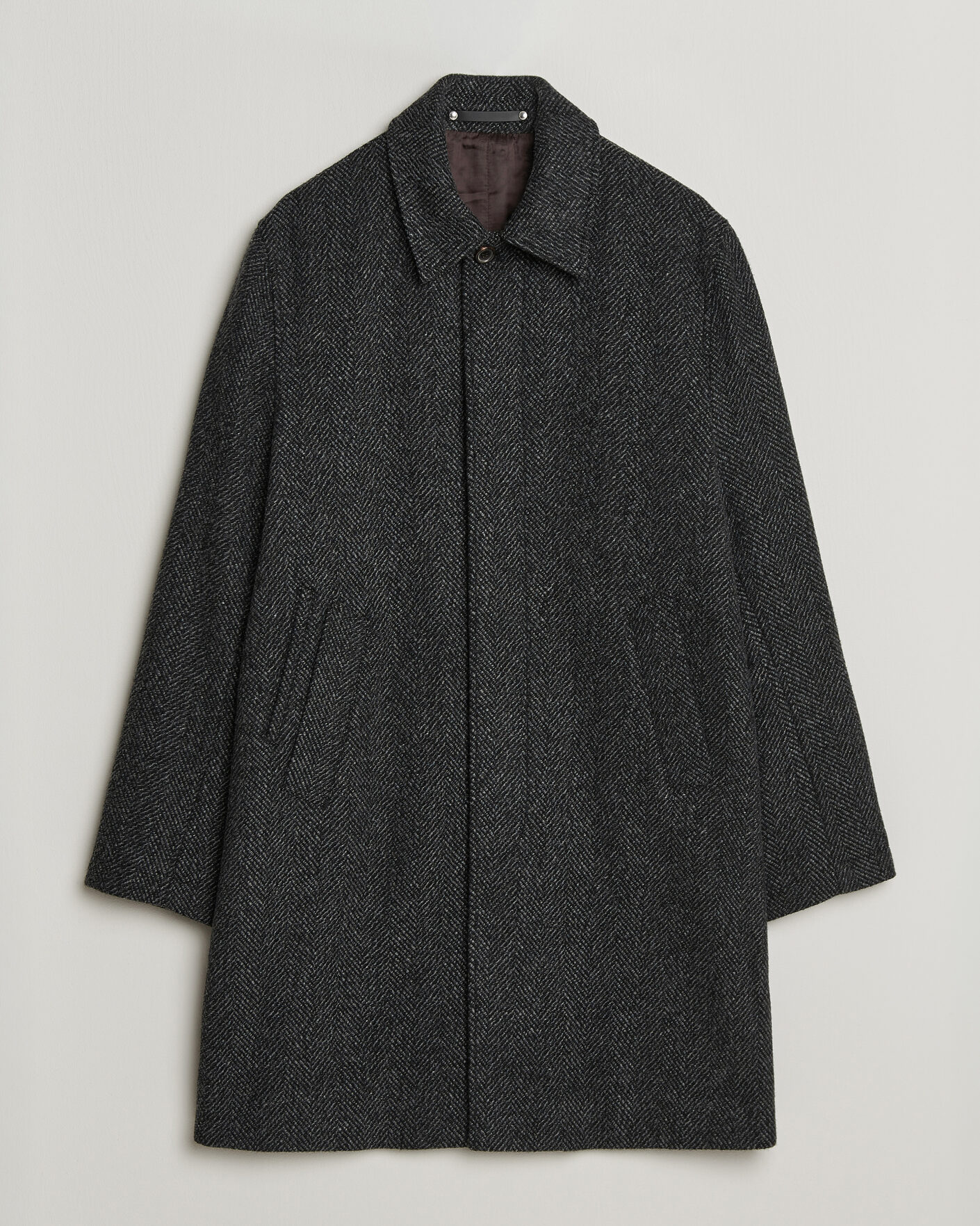 Herre | Jakker | PS Paul Smith | Wool Herringbone Coat Black