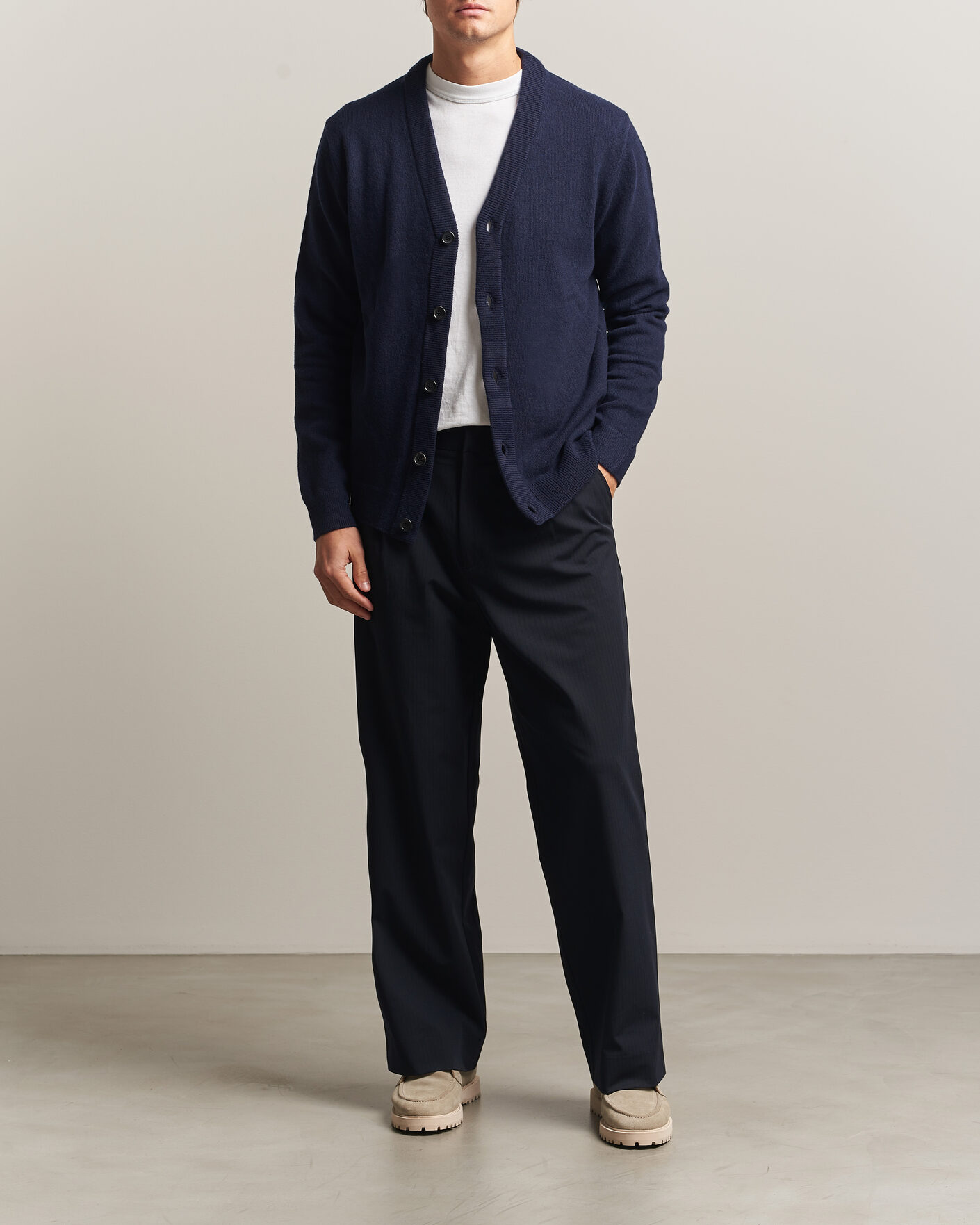 Herre | Gensere | PS Paul Smith | Wool Knitted Cardigan Navy
