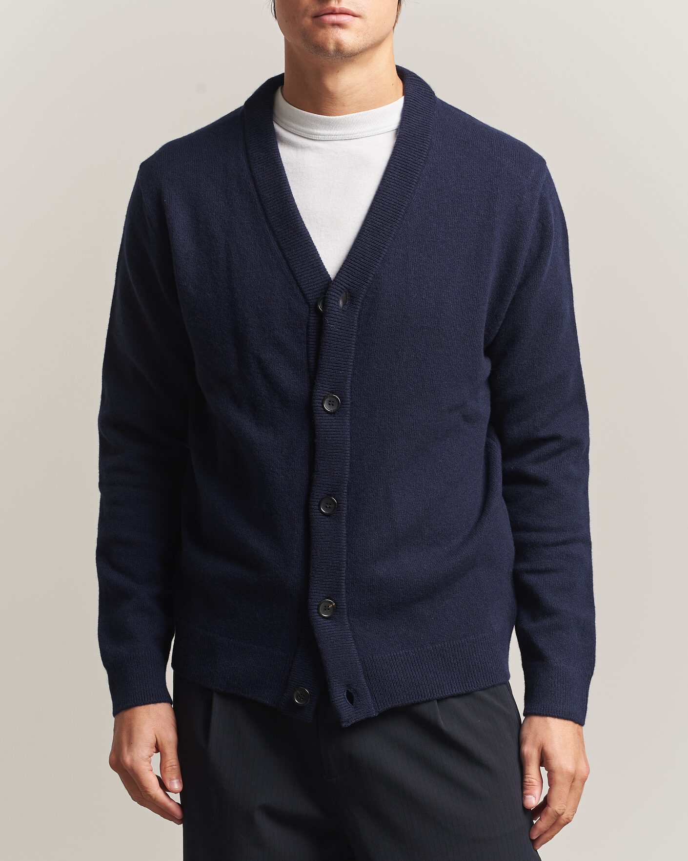 Herre | Gensere | PS Paul Smith | Wool Knitted Cardigan Navy
