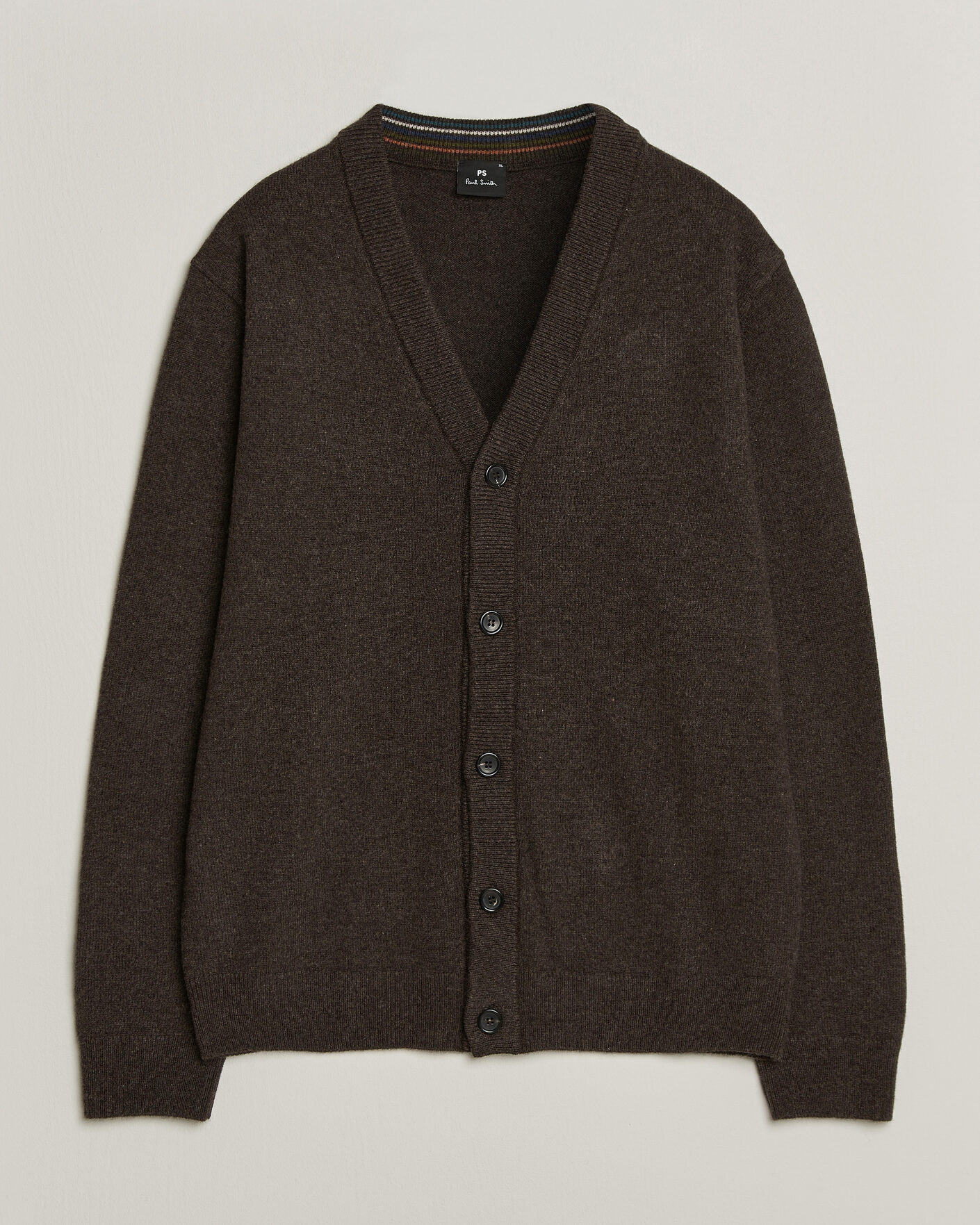Herre | Gensere | PS Paul Smith | Wool Knitted Cardigan Brown